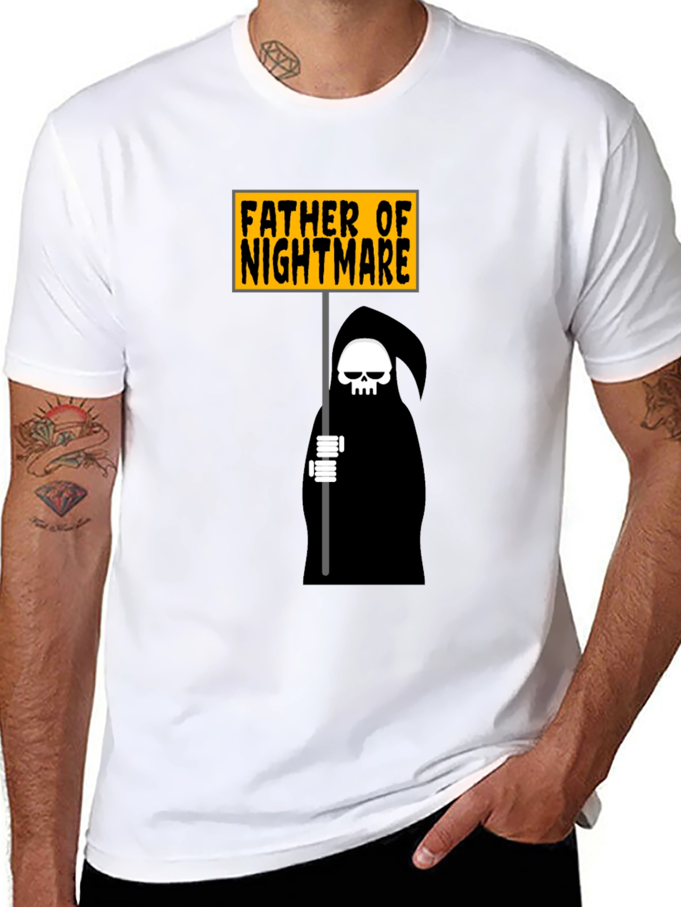 Father of Nightmare Graphic Tee - Black T-Shirt