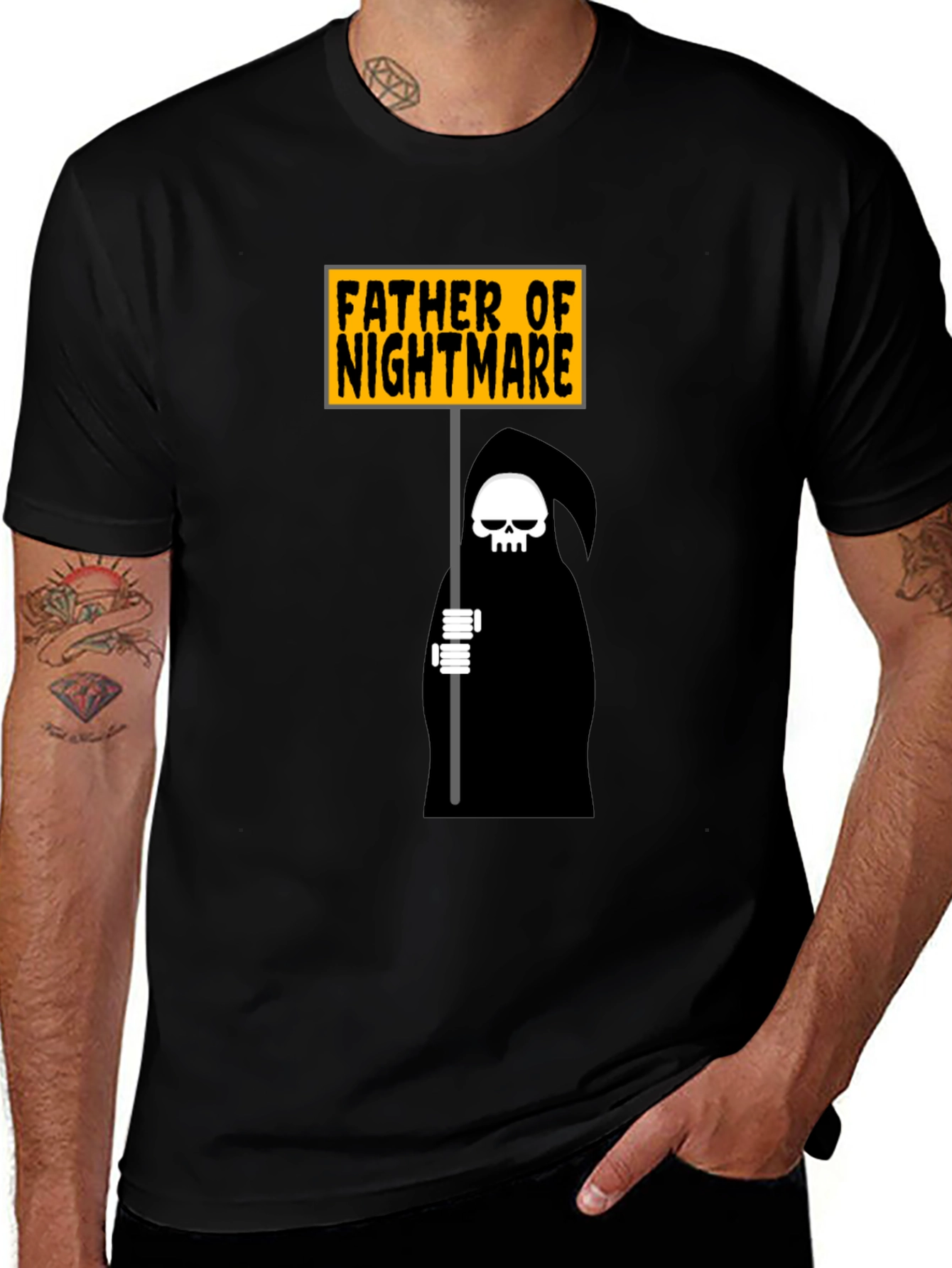 Father of Nightmare Graphic Tee - Black T-Shirt