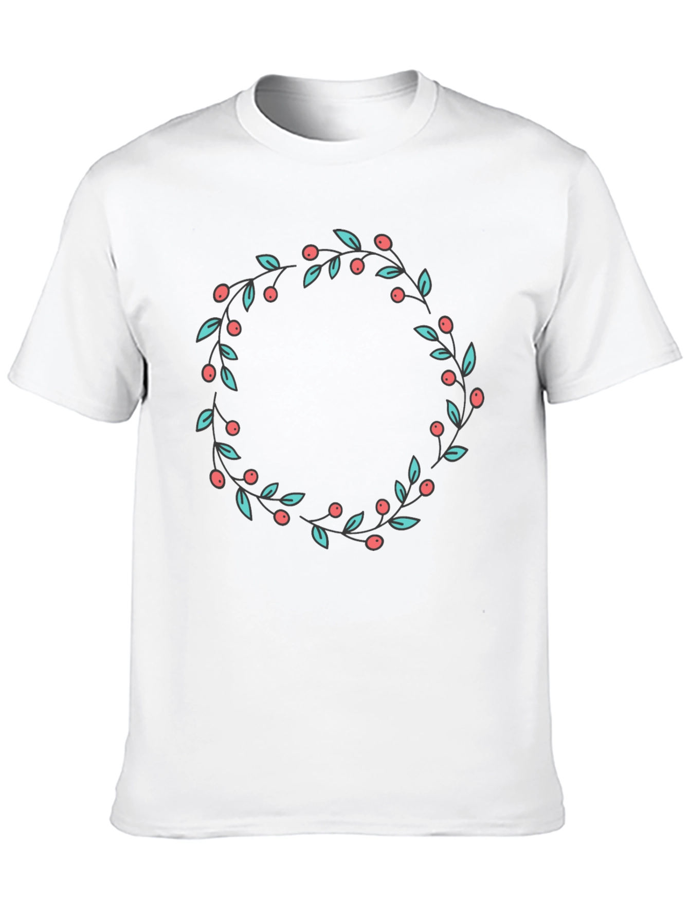 Berry Wreath Graphic Tee - Classic Fit