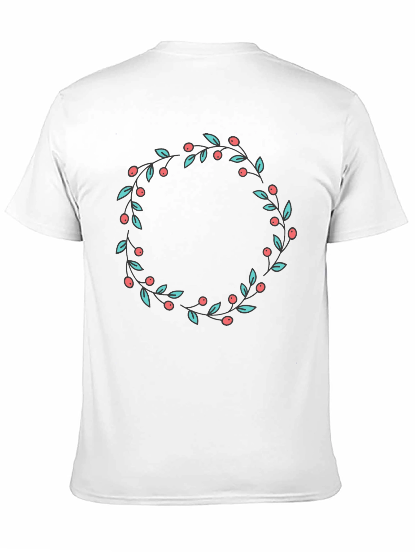 Berry Wreath Graphic Tee - Classic Fit
