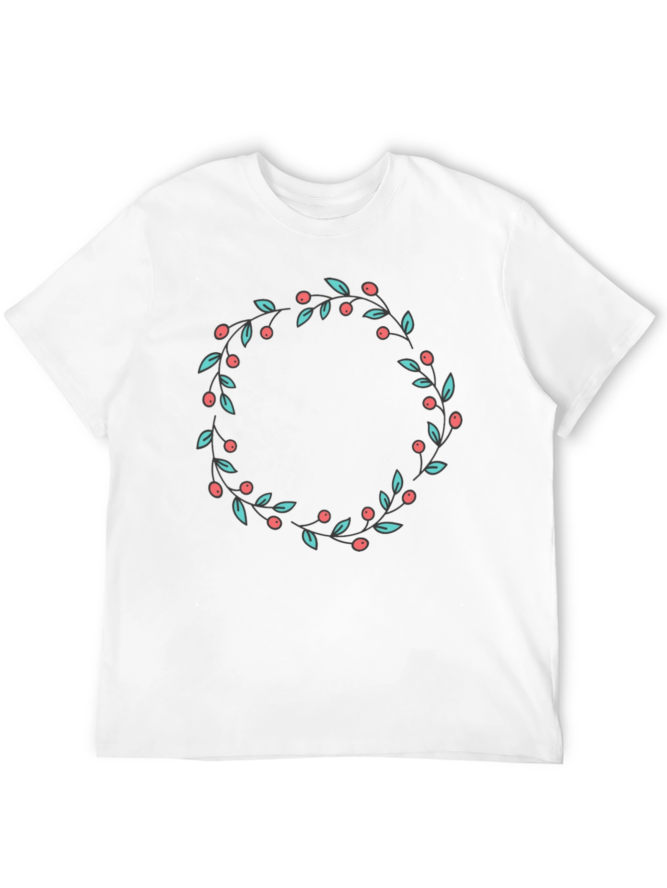 Berry Wreath Graphic Tee - Classic Fit