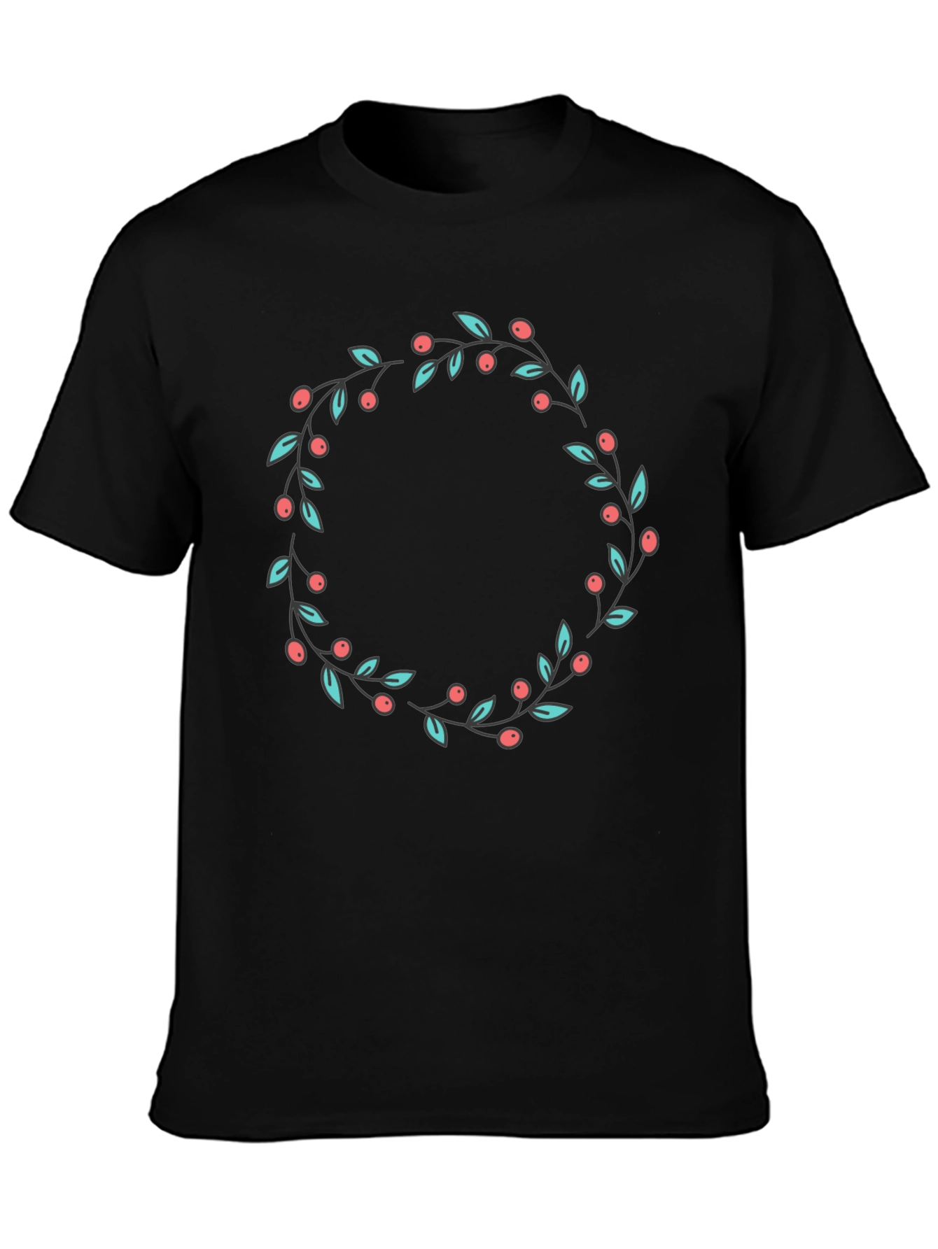 Berry Wreath Graphic Tee - Classic Fit