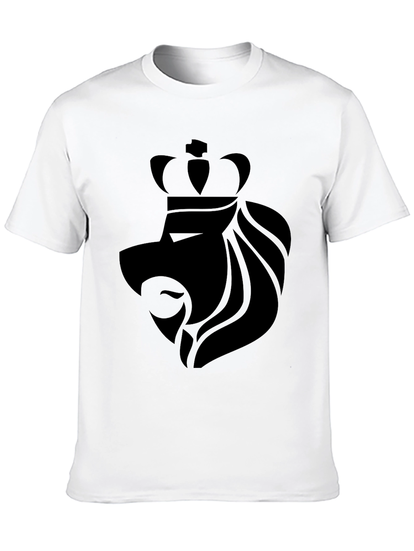 Lion Crown Graphic Tee - Black
