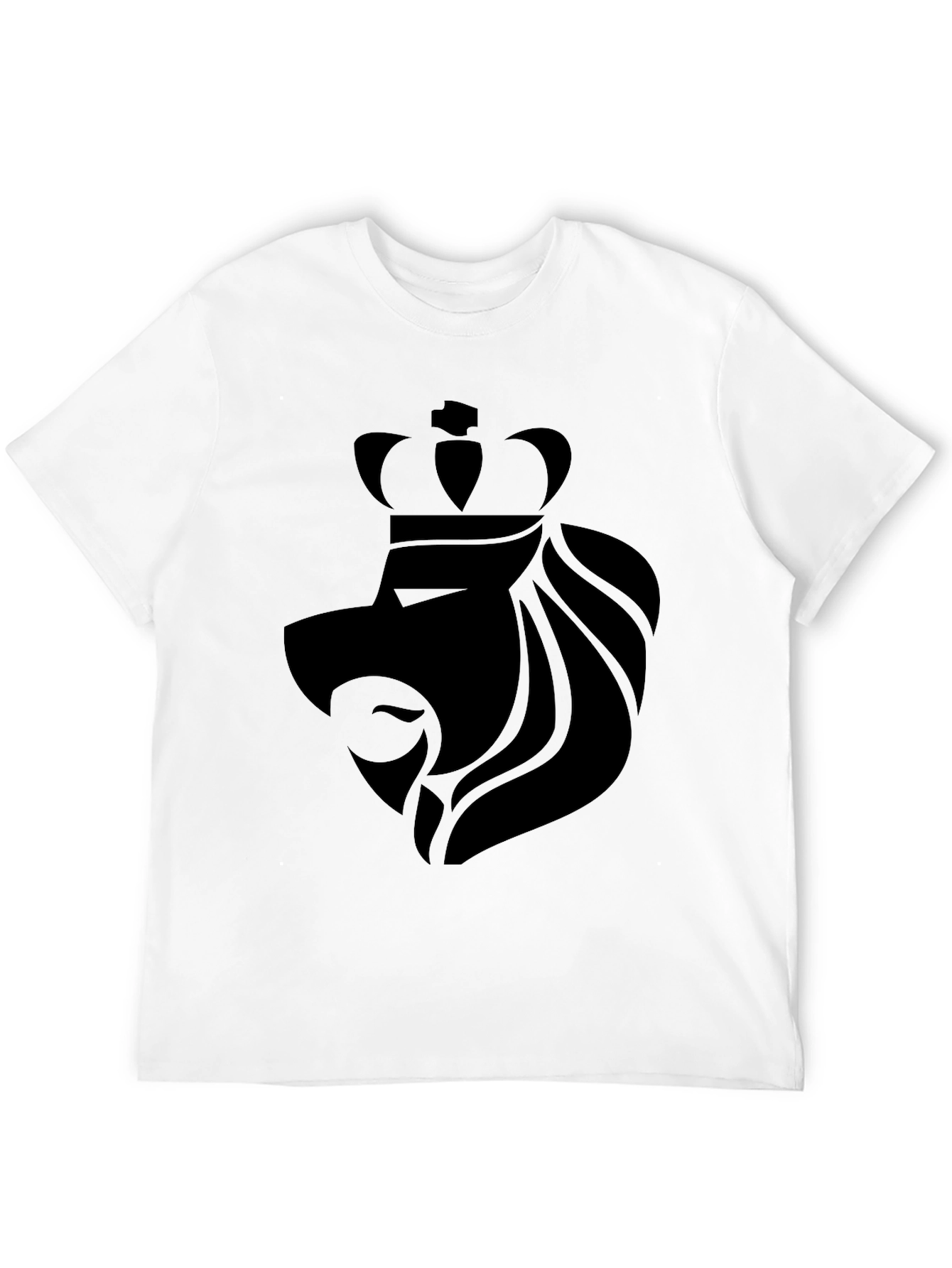 Lion Crown Graphic Tee - Black