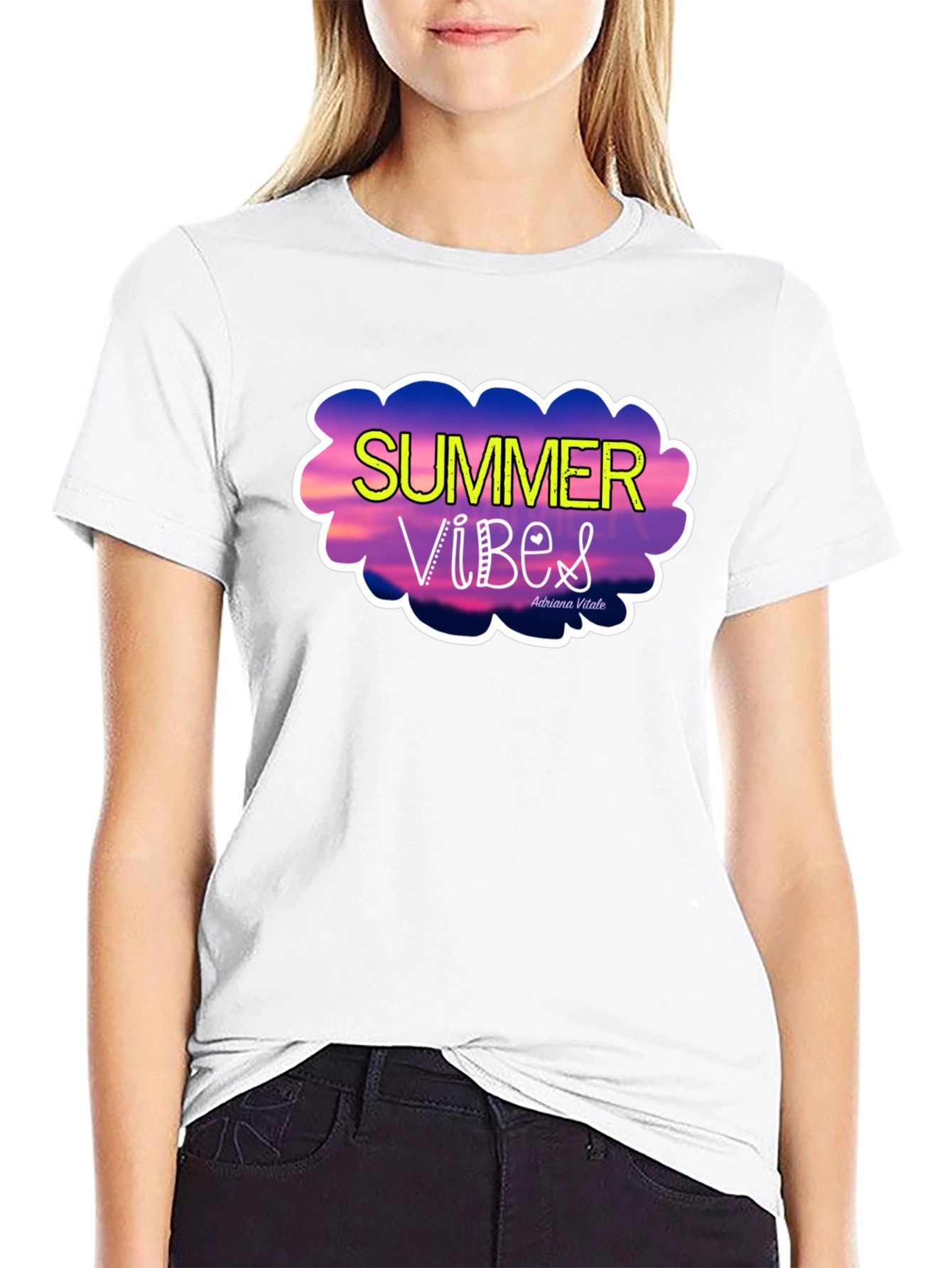 Summer Vibes Graphic Tee - Trendy Vacation Style