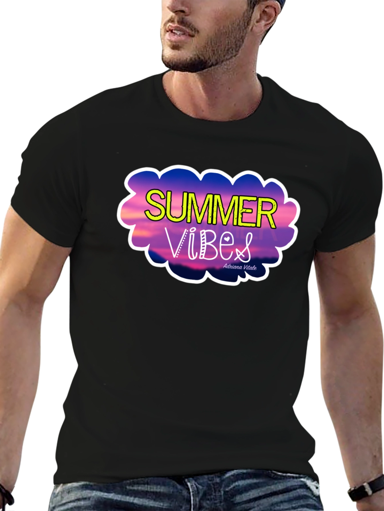 Summer Vibes Graphic Tee - Trendy Vacation Style