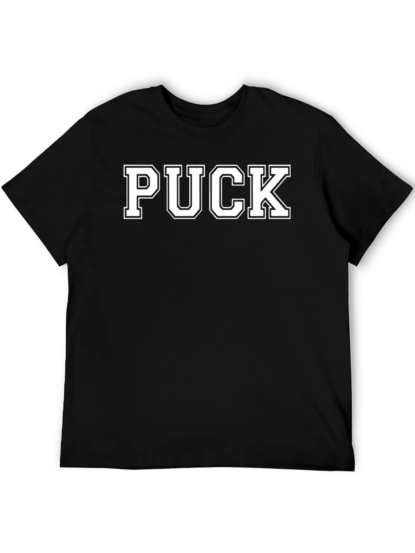 Puck Graphic T-Shirt - Black Hockey Fan Apparel