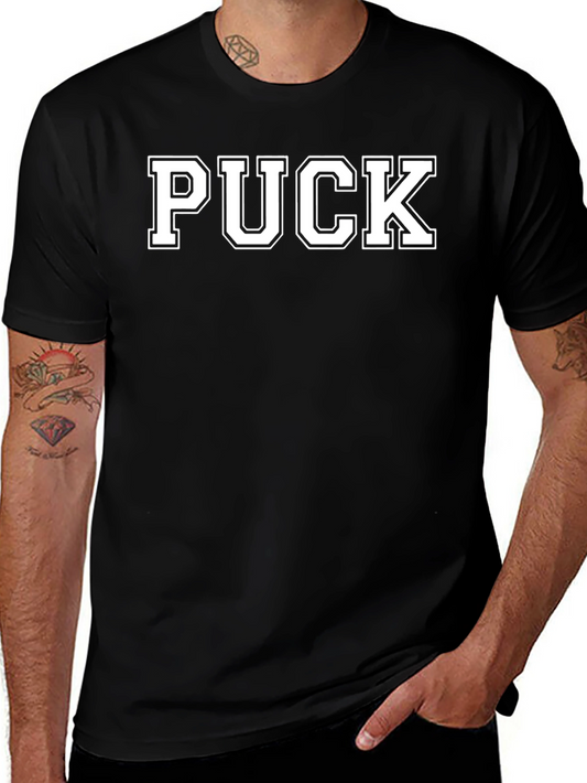 Puck Graphic T-Shirt - Black Hockey Fan Apparel
