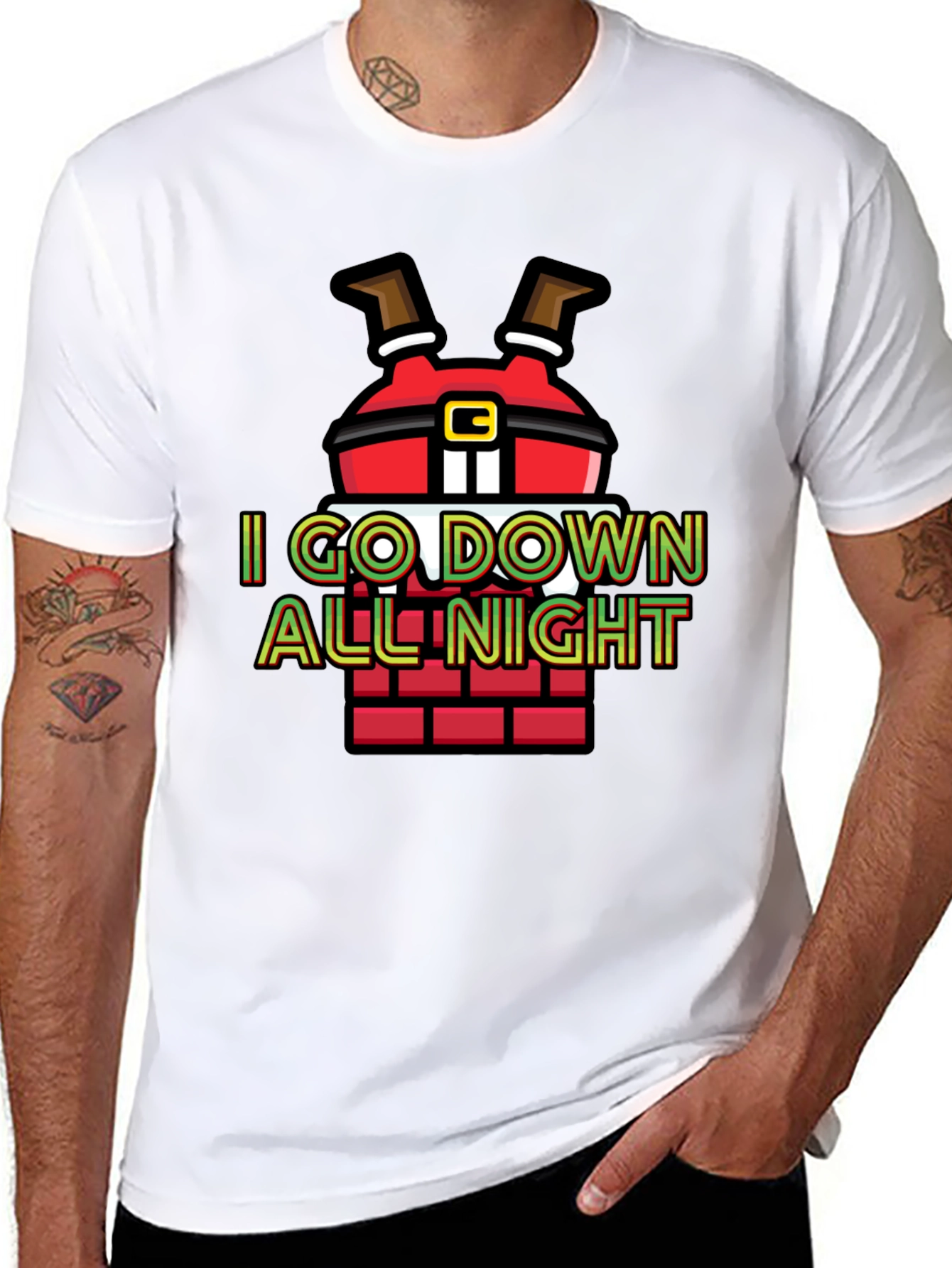 Funny Santa Chimney T-Shirt