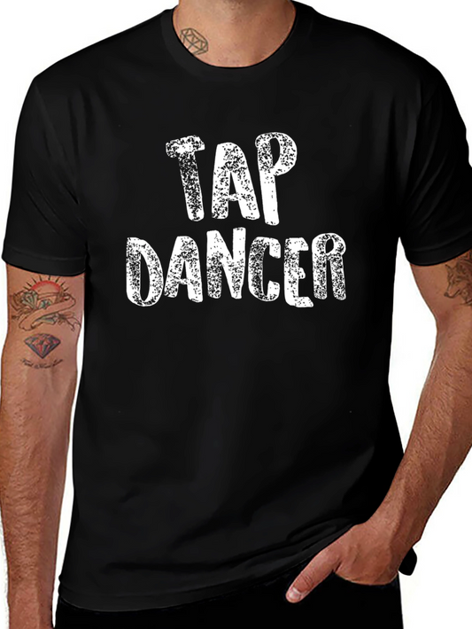 Tap Dancer Graphic T-Shirt - Black Cotton Tee