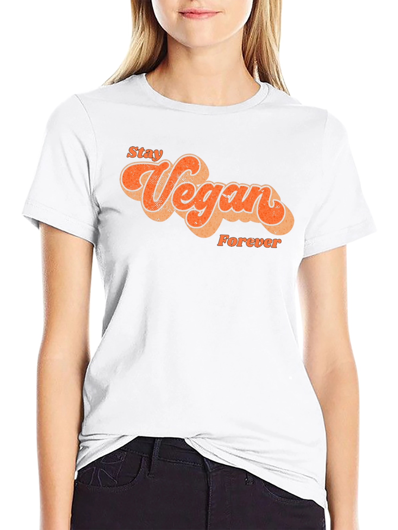 Stay Vegan Forever Graphic T-Shirt