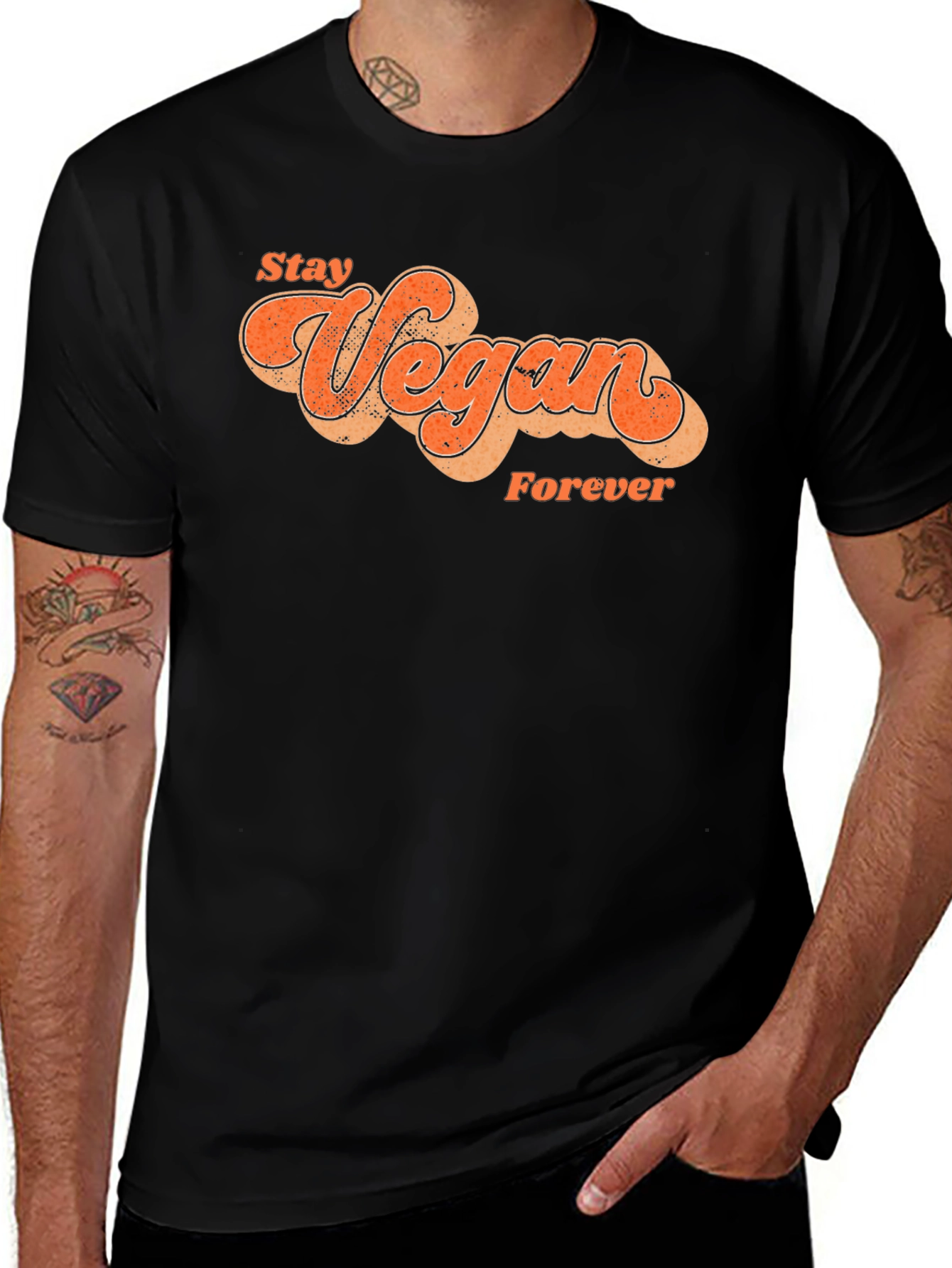 Stay Vegan Forever Graphic T-Shirt