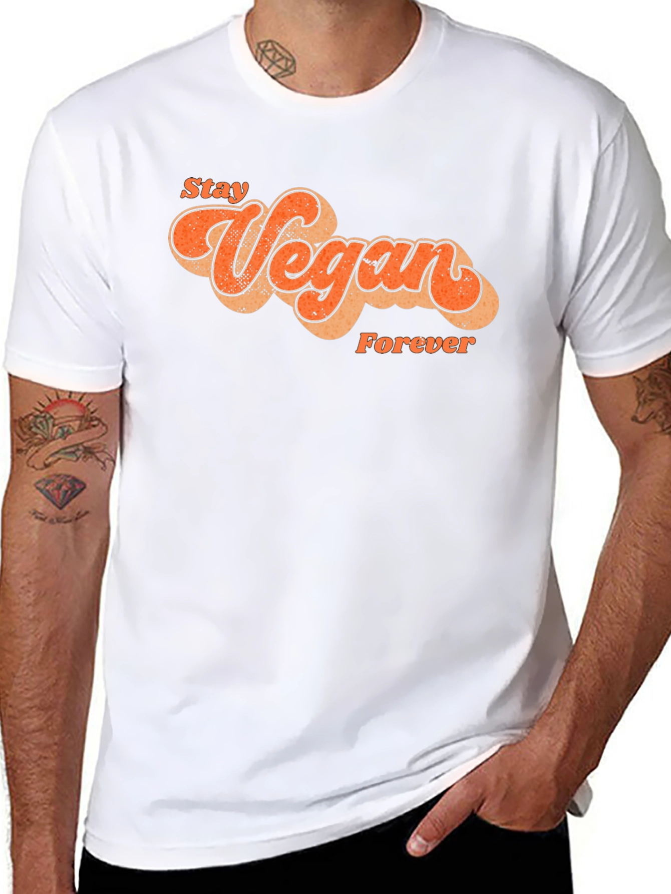 Stay Vegan Forever Graphic T-Shirt