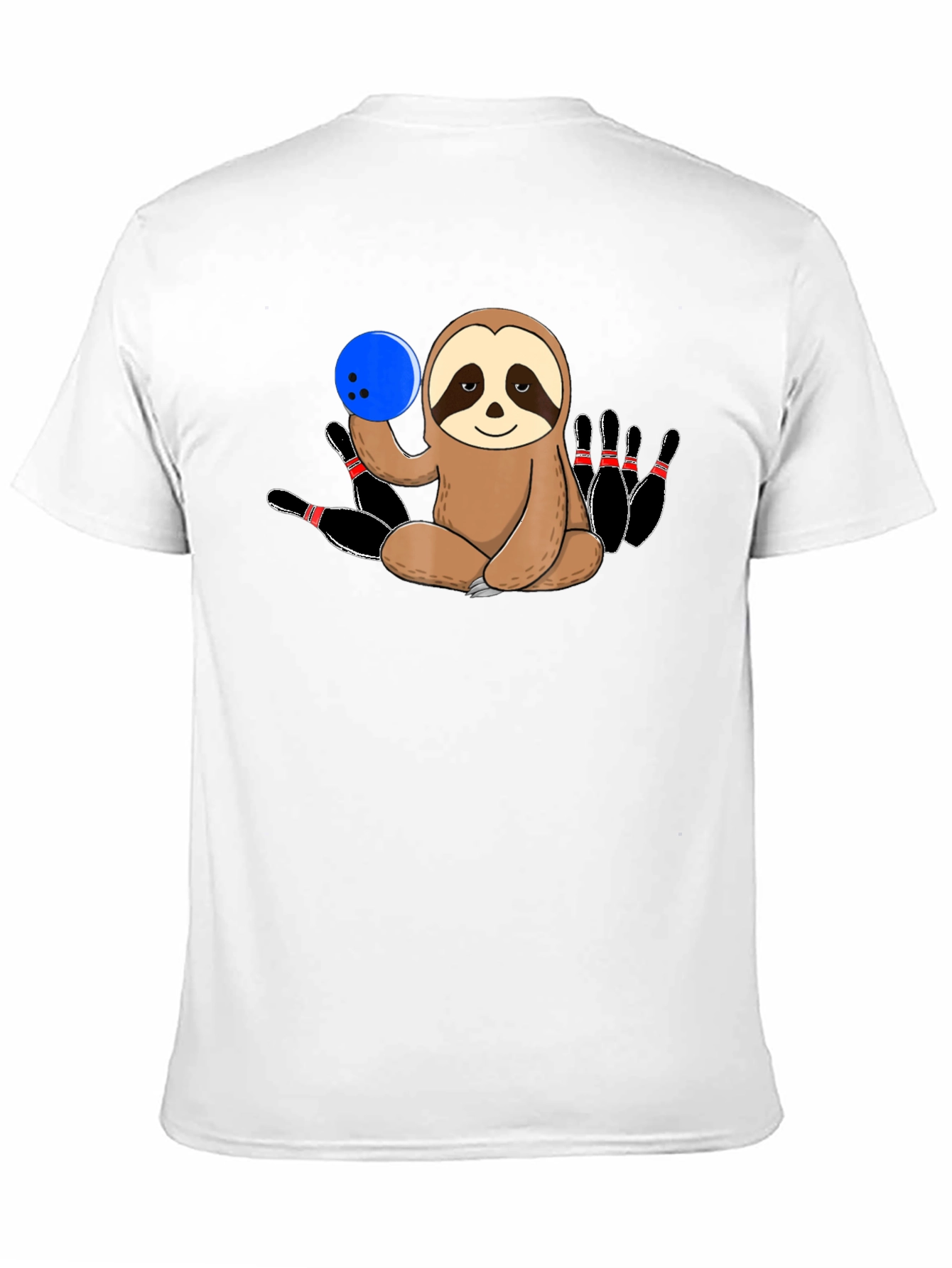 Sloth Bowling T-Shirt Funny Bowling Pin Tee