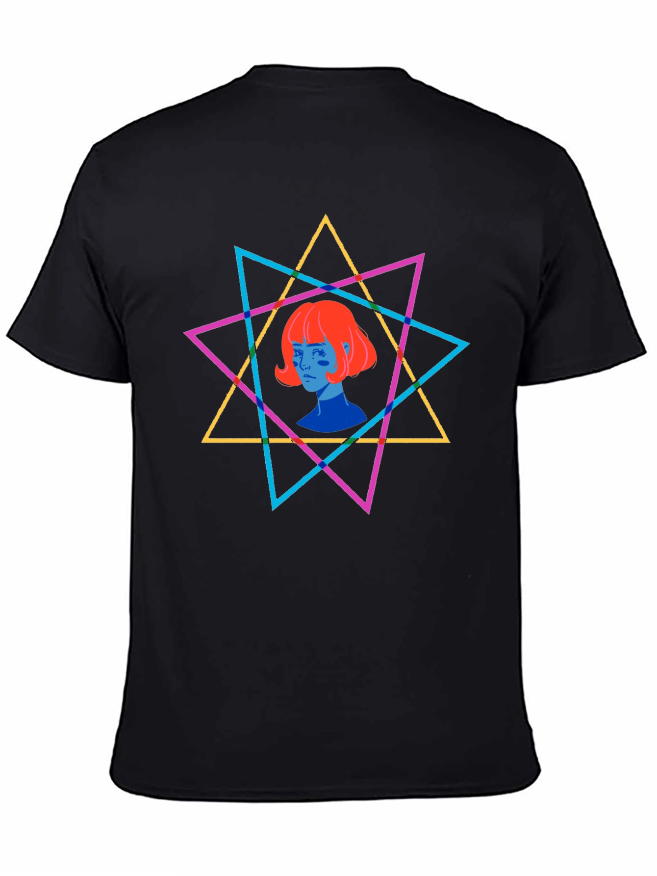 Geometric Star Graphic T-Shirt - Unisex