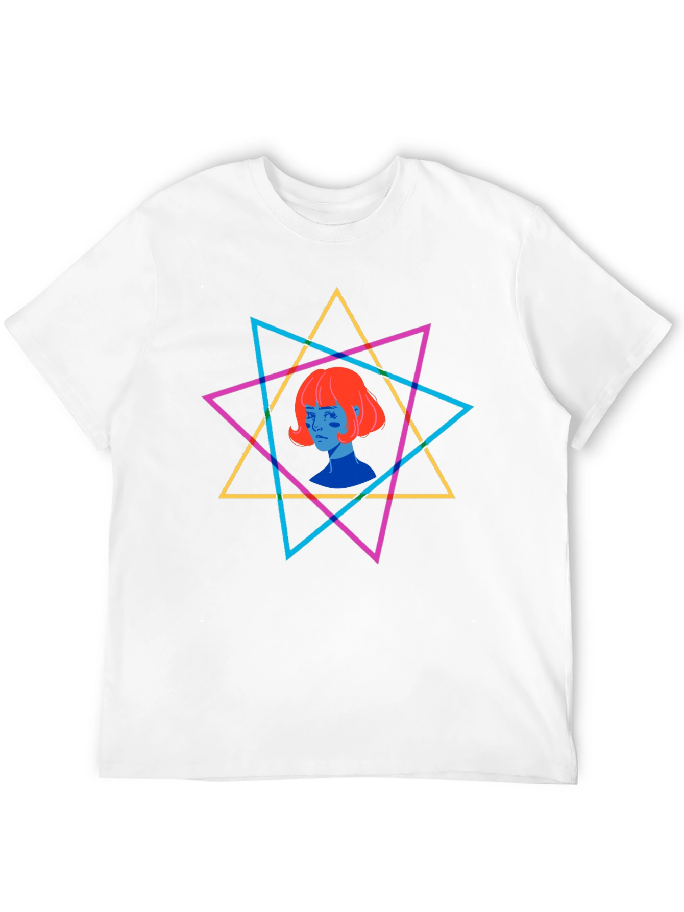 Geometric Star Graphic T-Shirt - Unisex