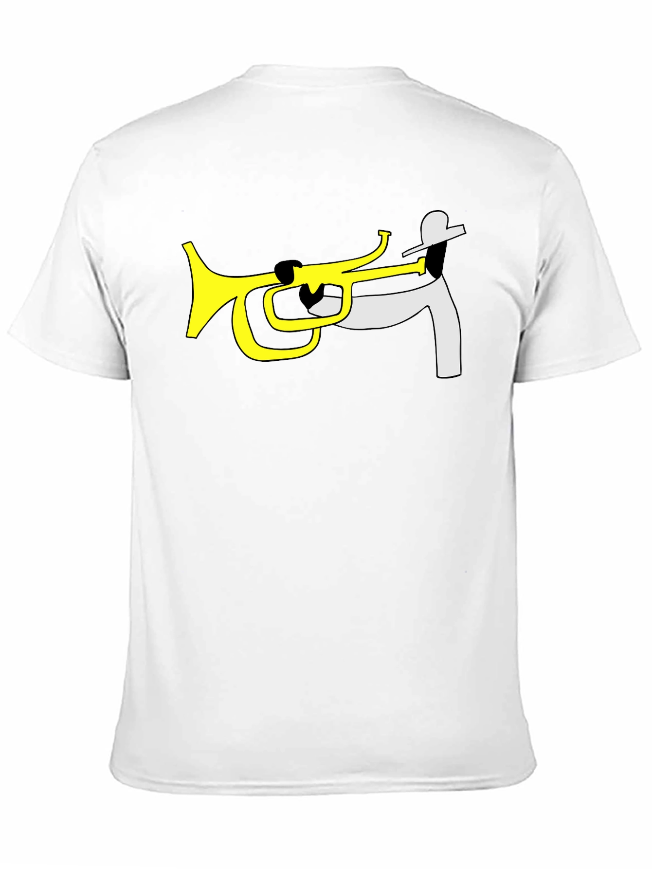 Jazz Trumpet T-Shirt - Black Cotton Graphic Tee