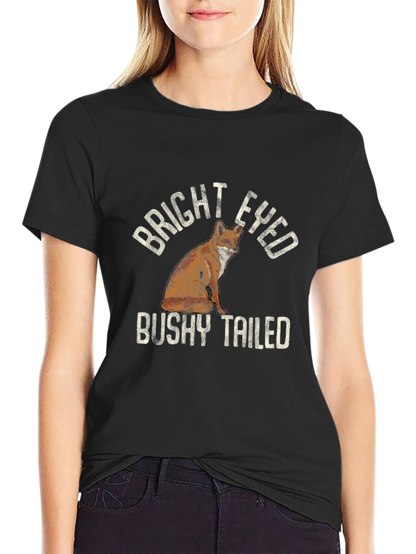 Bright Eyed Bushy Tailed Fox Graphic Tee