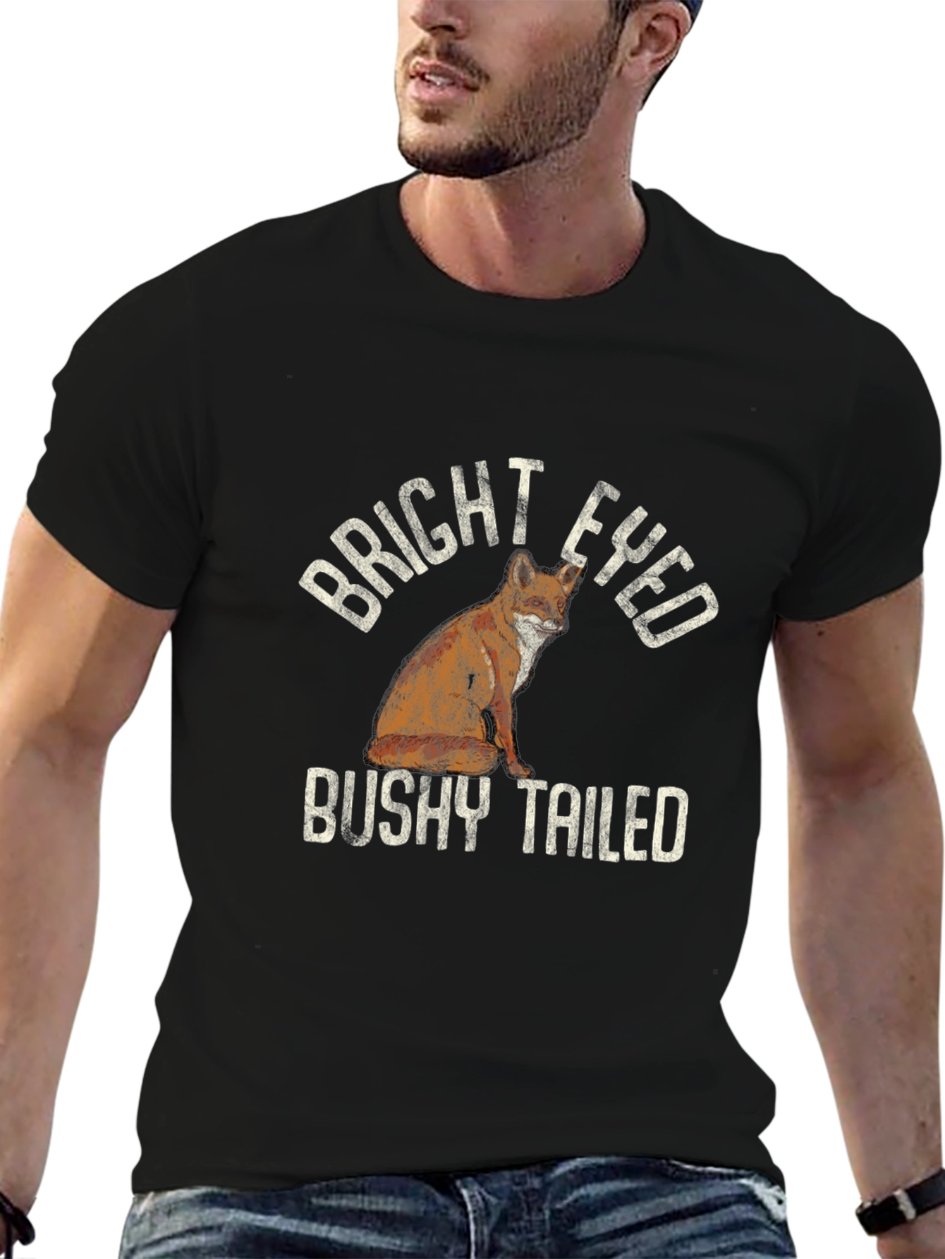 Bright Eyed Bushy Tailed Fox Graphic Tee