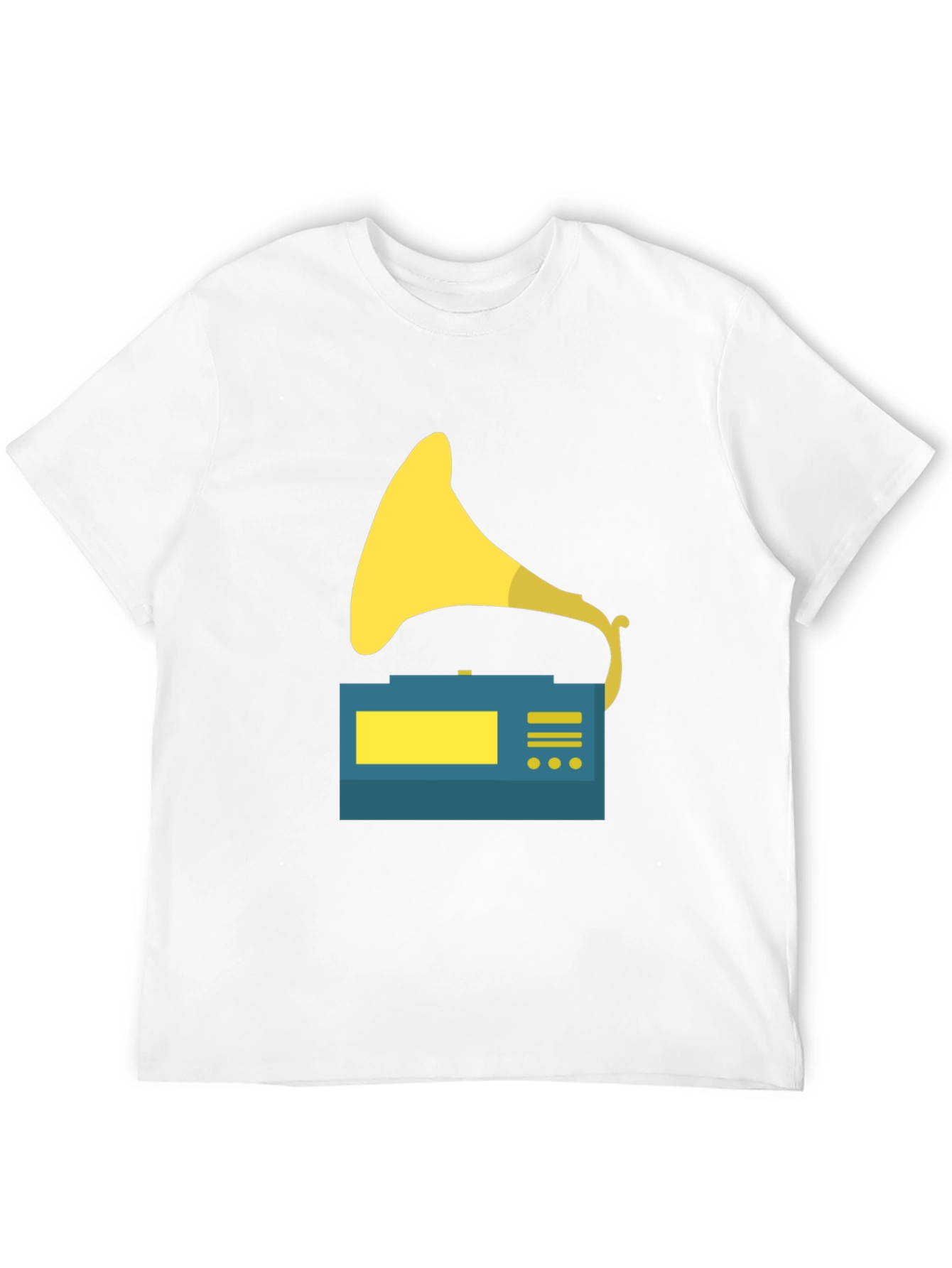 Retro Record Player Graphic T-Shirt