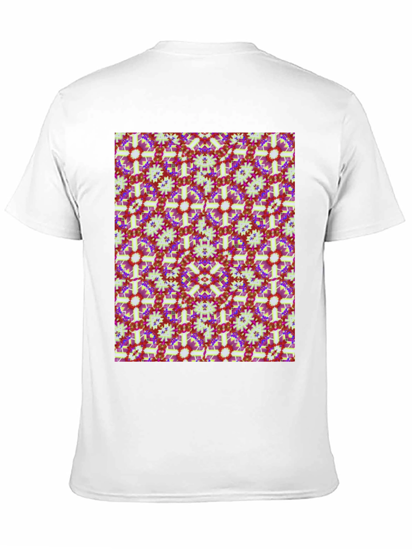 Patterned Mens Black T-Shirt