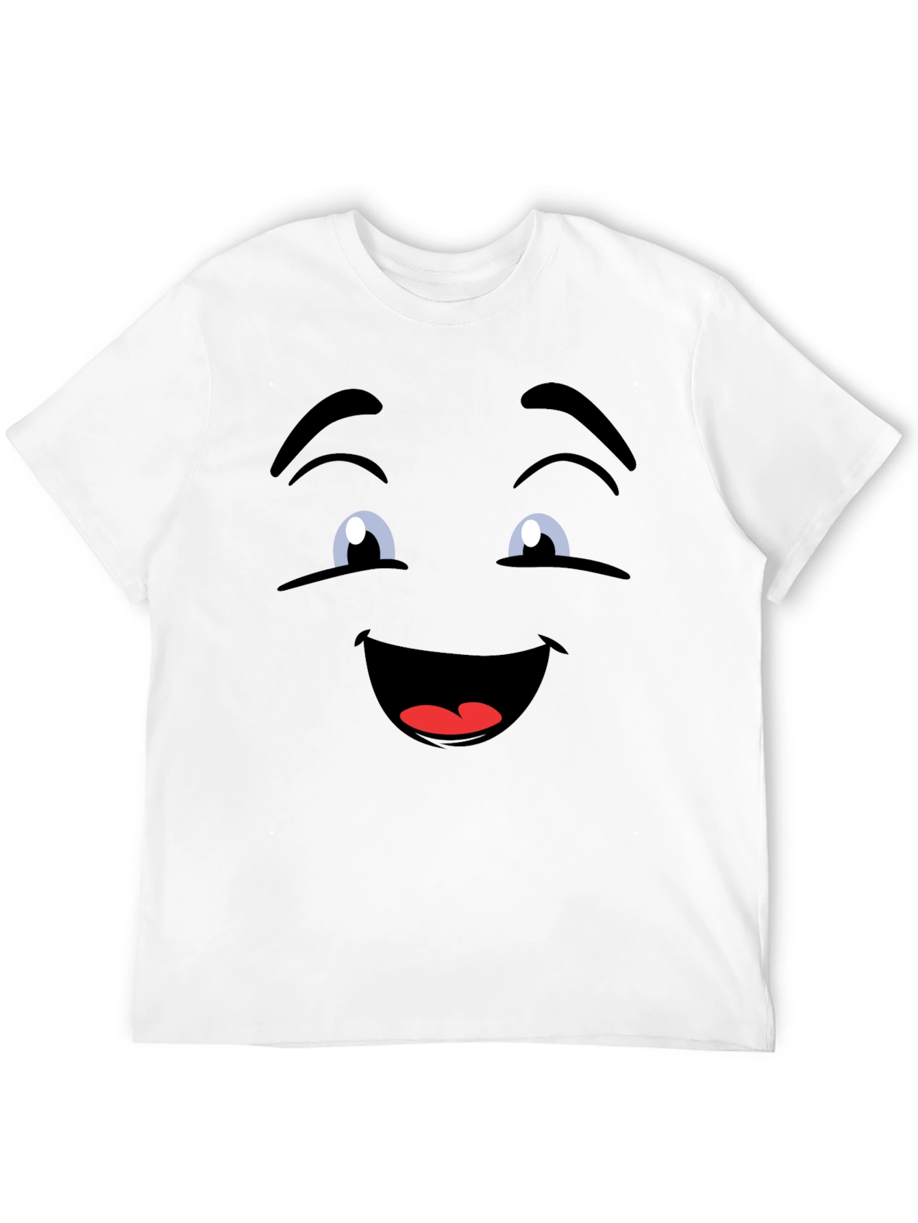 Funny Face Graphic Black T-Shirt