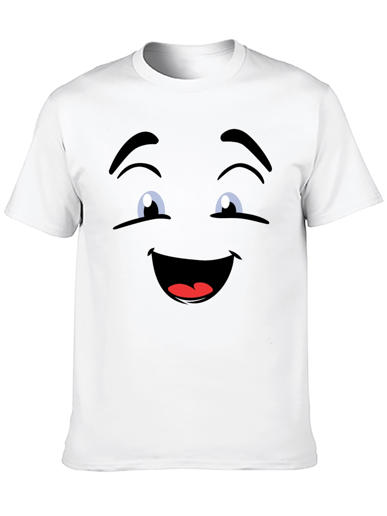 Funny Face Graphic Black T-Shirt