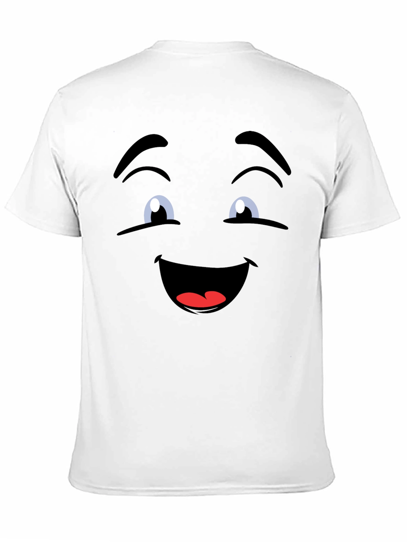 Funny Face Graphic Black T-Shirt