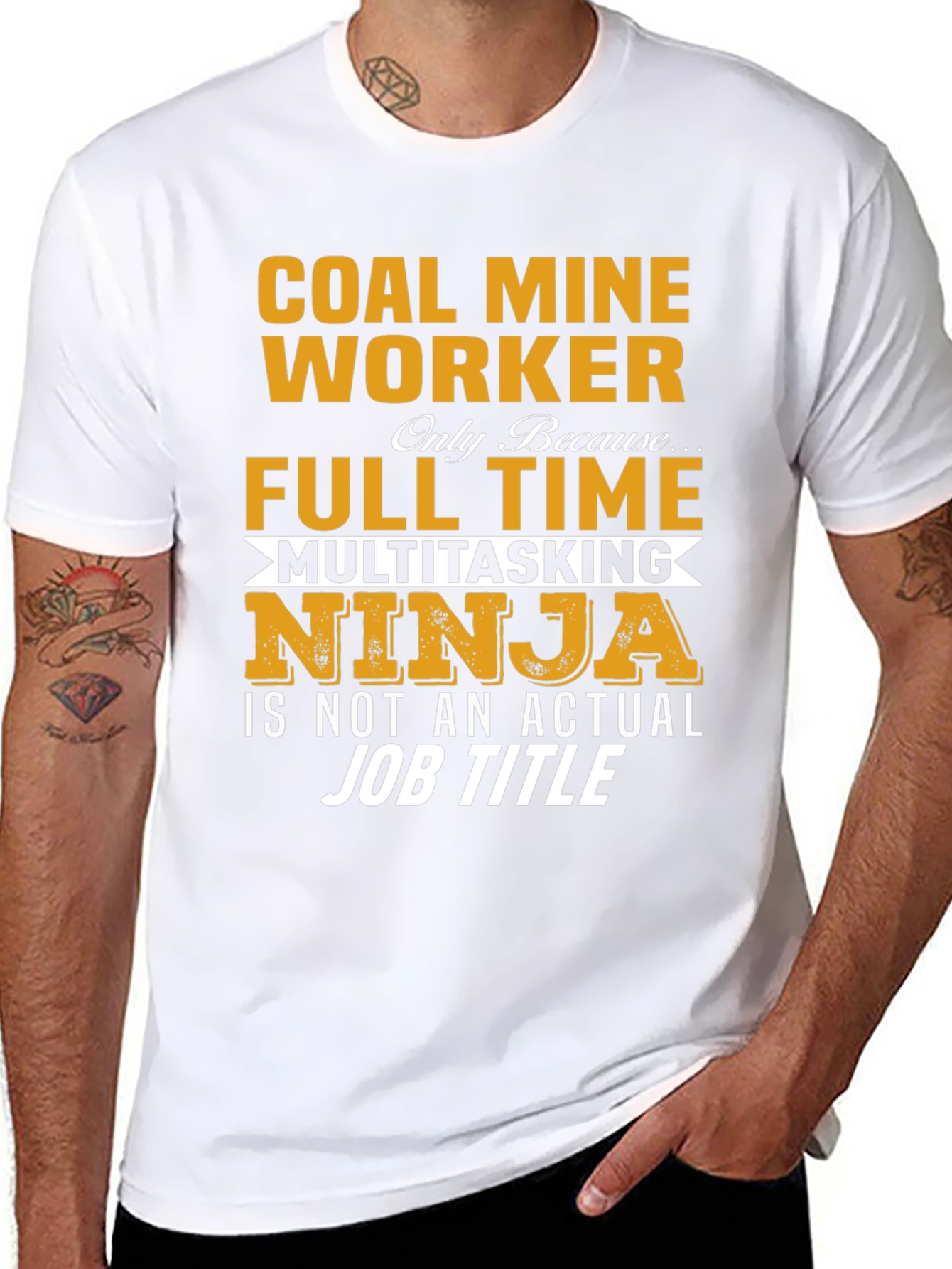Coal Mine Worker Full Time Ninja T-Shirt
