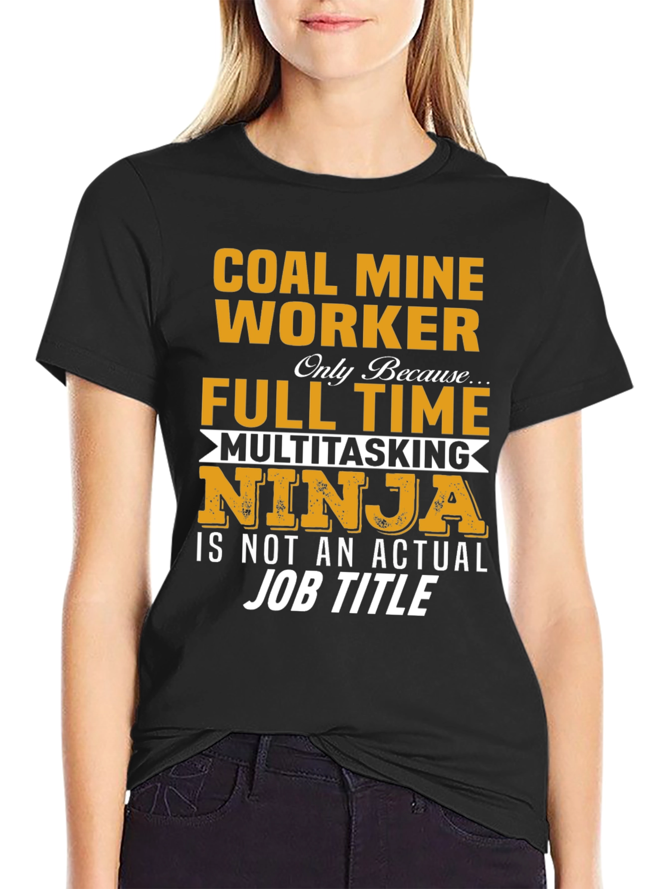 Coal Mine Worker Full Time Ninja T-Shirt