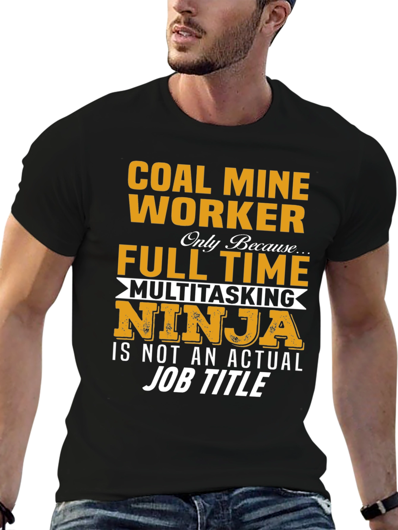 Coal Mine Worker Full Time Ninja T-Shirt