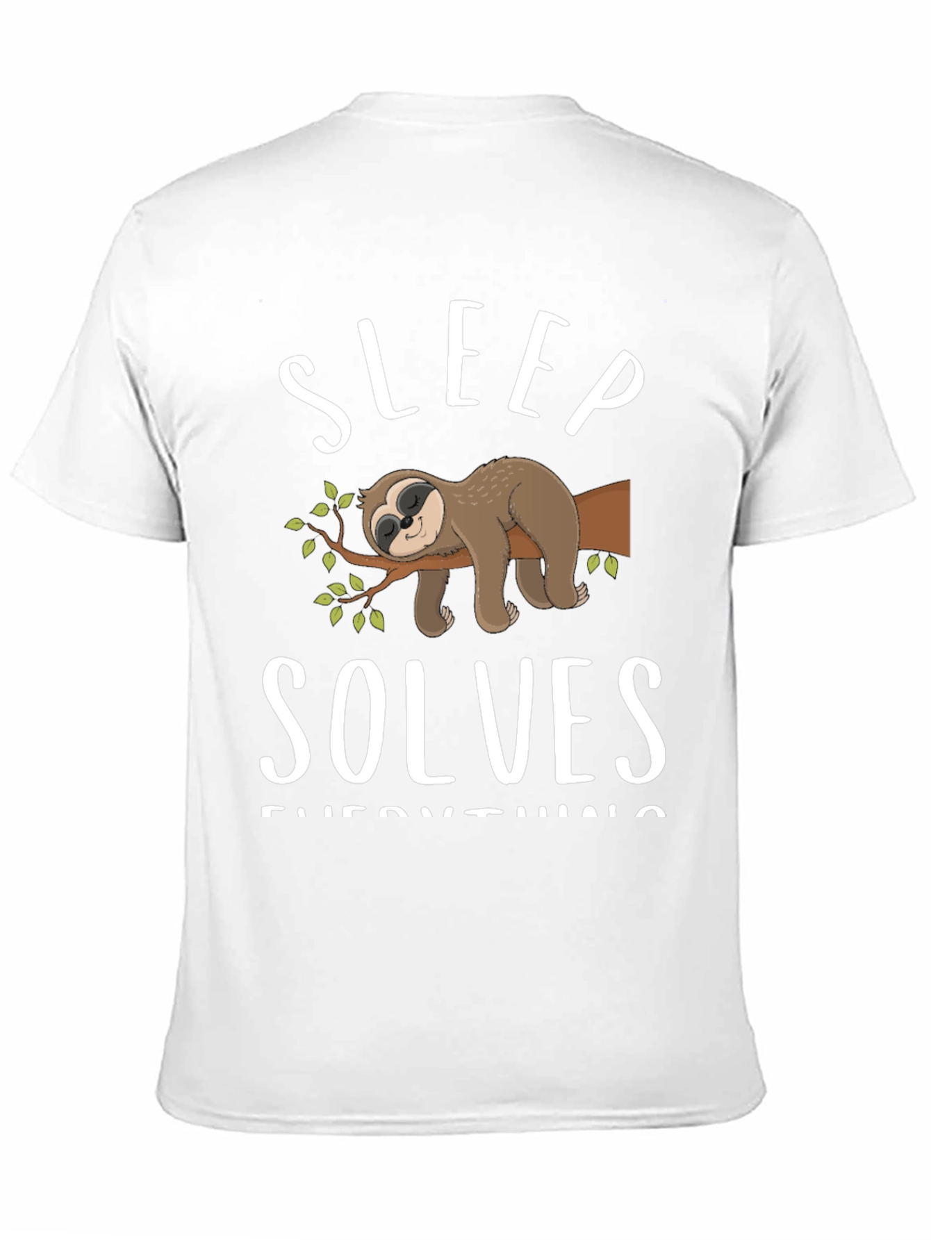 Sleep Solves Everything Sloth Graphic Tee