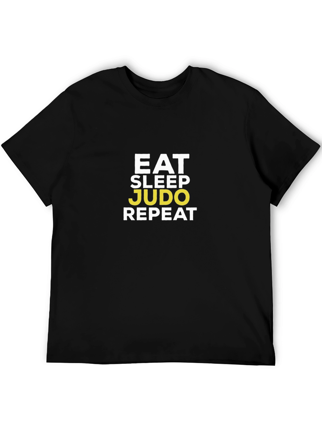 Eat Sleep Judo Repeat Black T-Shirt