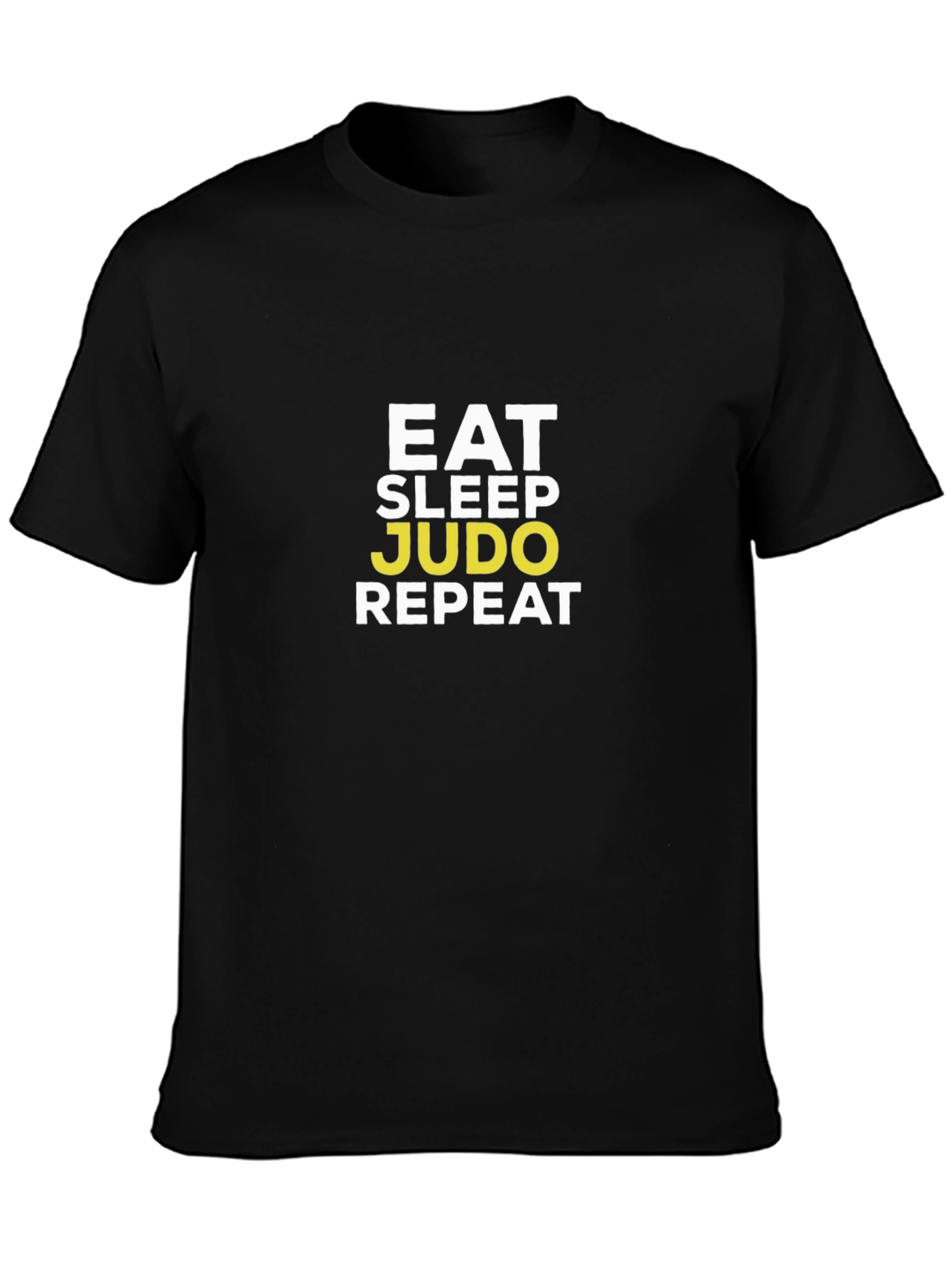 Eat Sleep Judo Repeat Black T-Shirt