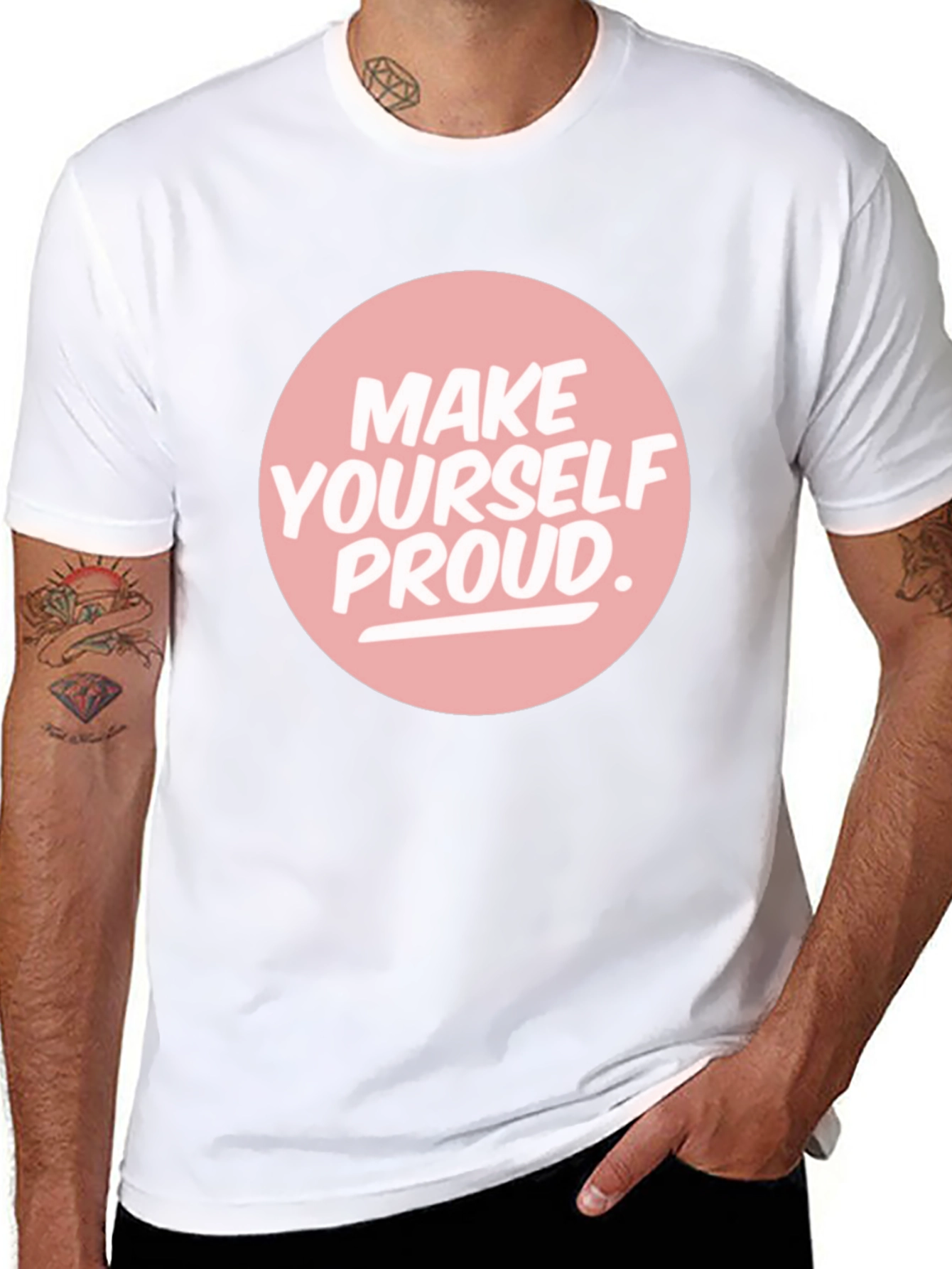 Make Yourself Proud Graphic Tee - Black
