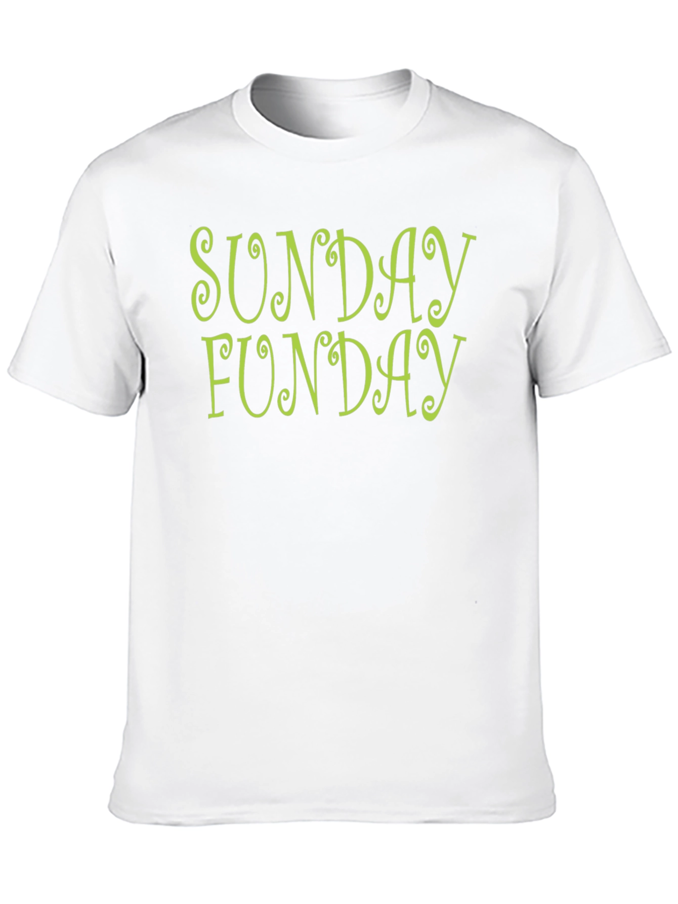Sunday Funday T-Shirt - Black Crew Neck Tee