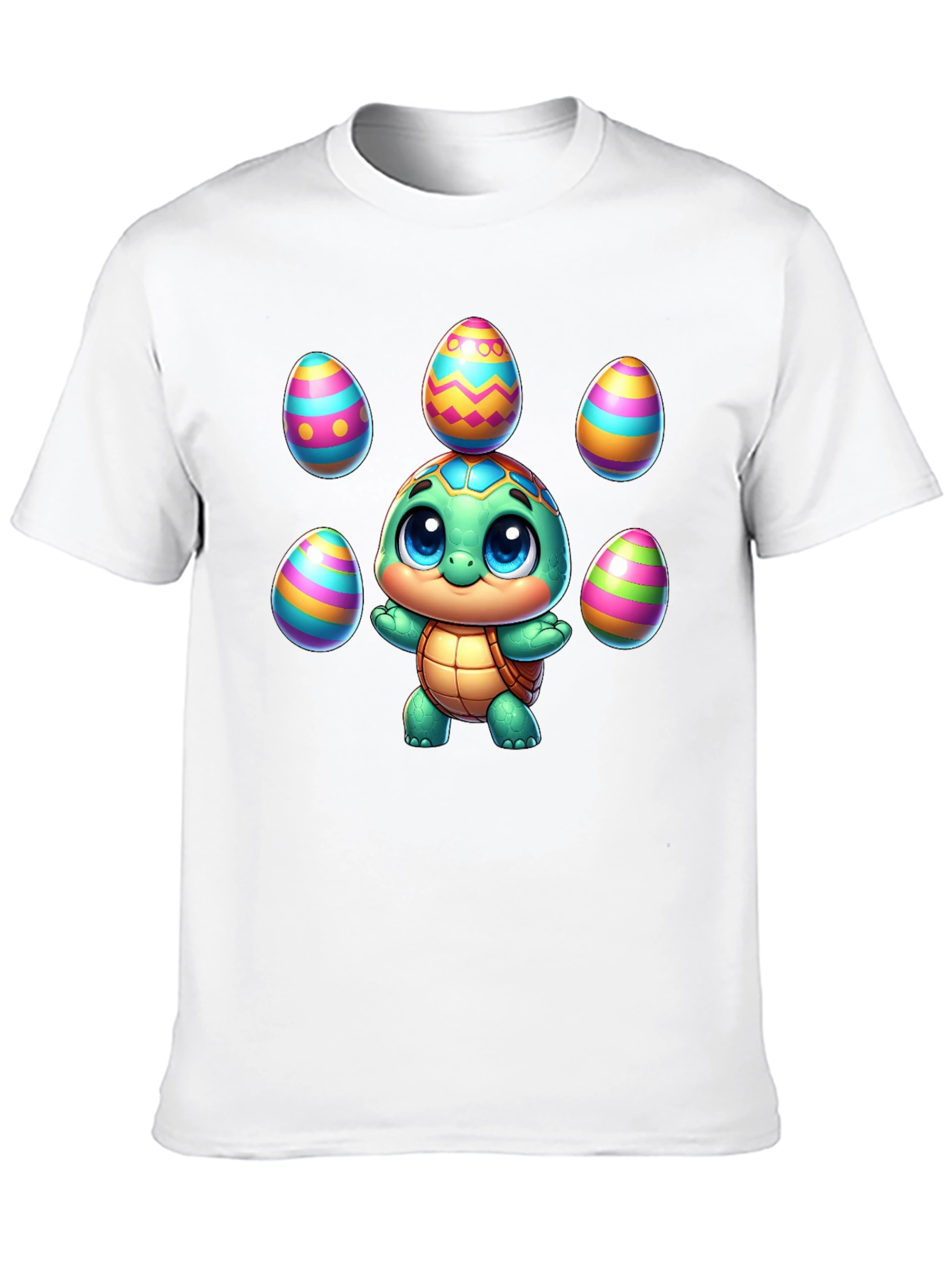 Easter Turtle T-Shirt - Cute Cartoon Animal Tee