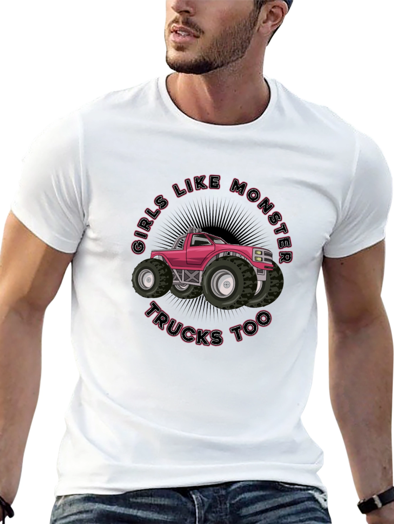 Girls Like Monster Trucks T-Shirt