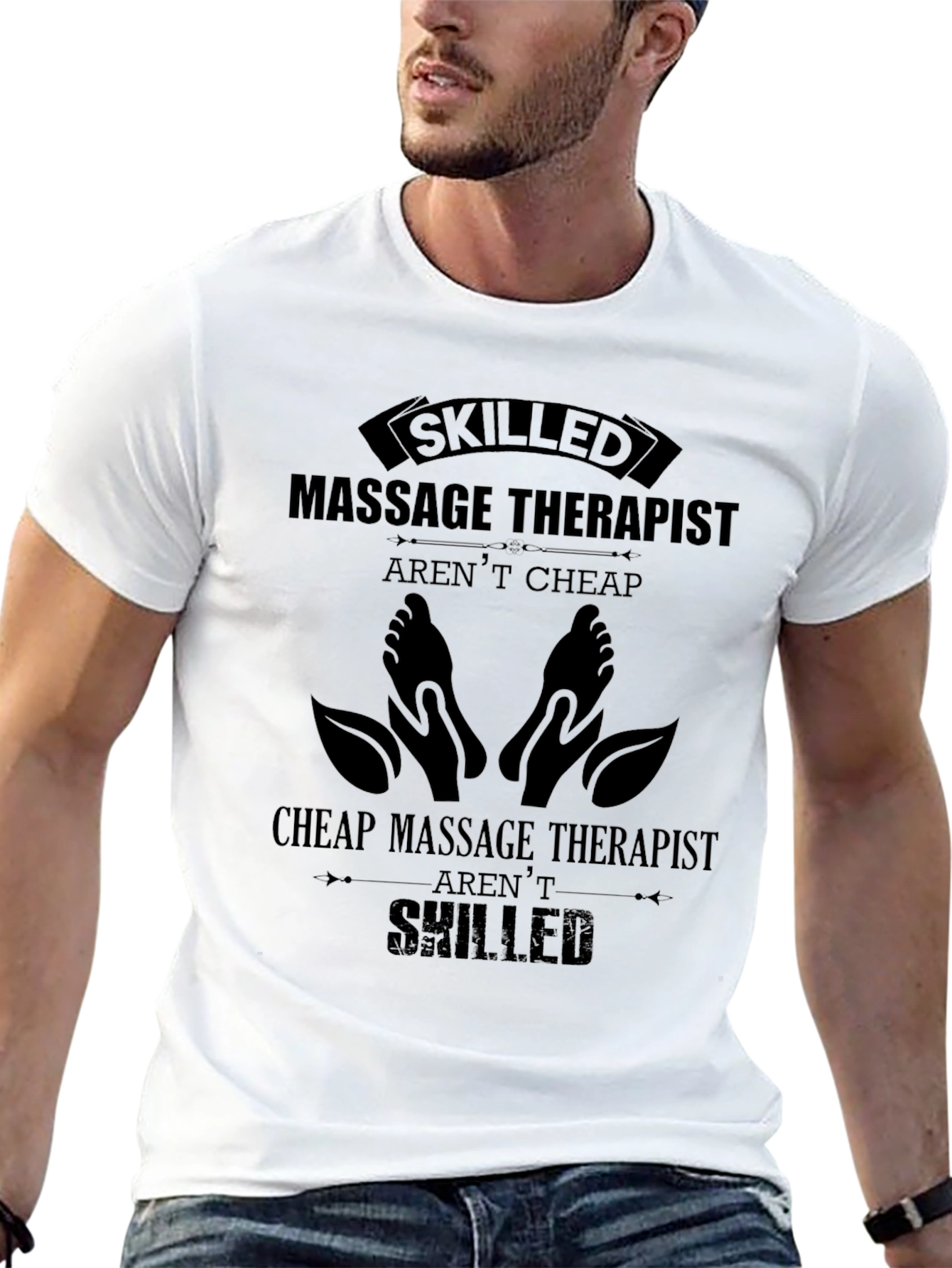 Skilled Massage Therapist Graphic T-Shirt - Premium Cotton