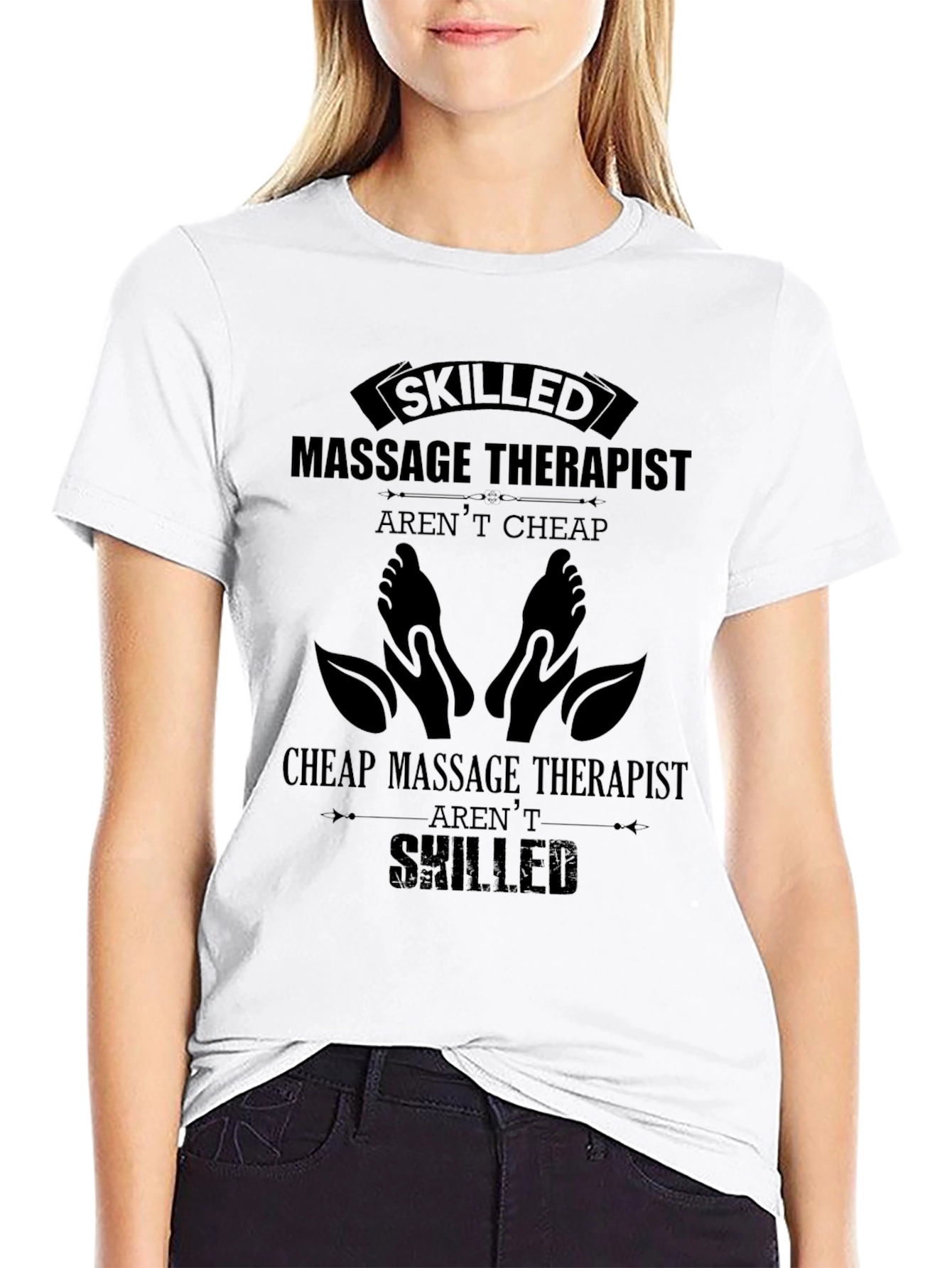 Skilled Massage Therapist Graphic T-Shirt - Premium Cotton