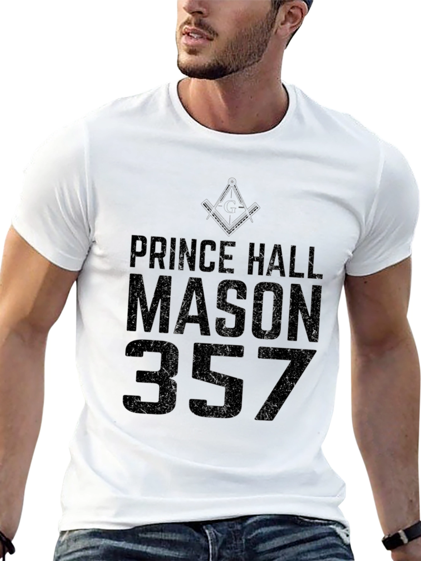 Prince Hall Mason 357 Black T-Shirt