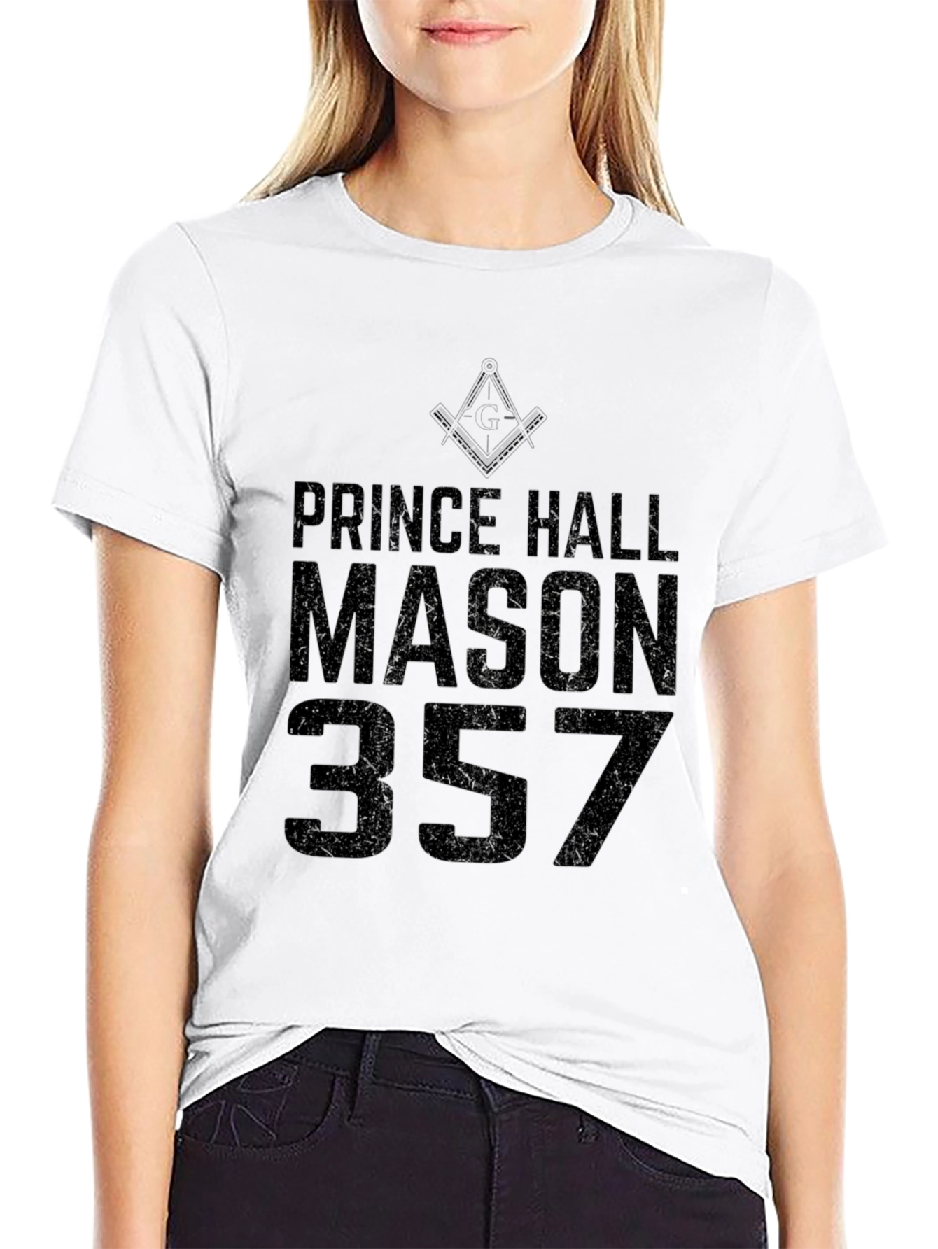 Prince Hall Mason 357 Black T-Shirt