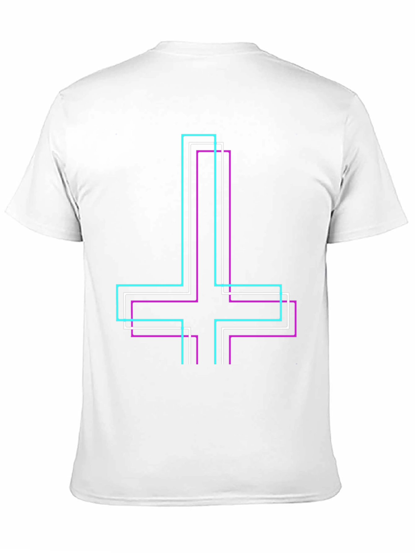 Inverted Cross Graphic Black Tee