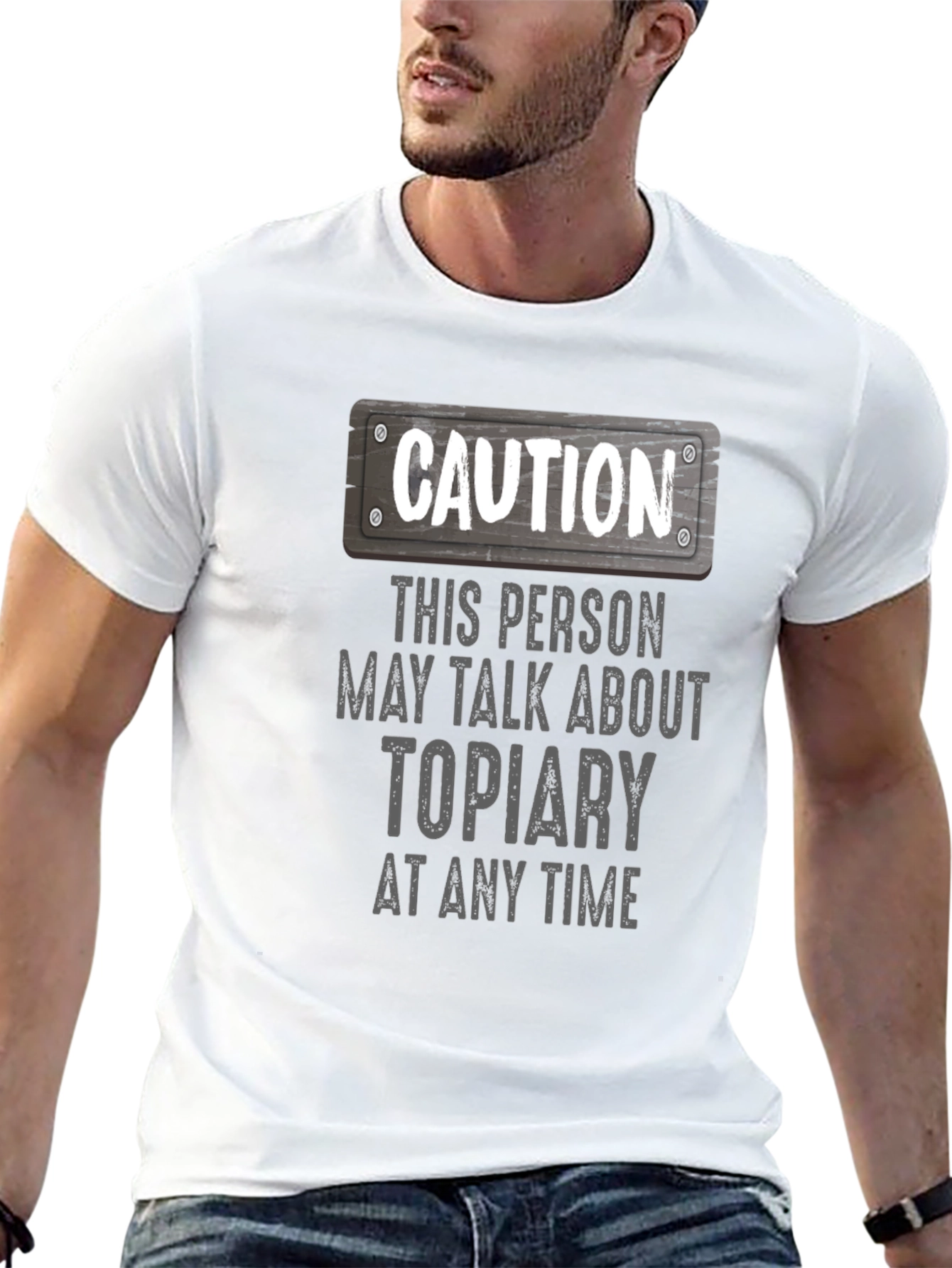 Caution Topiary T-Shirt - Funny Plant Lover Tee
