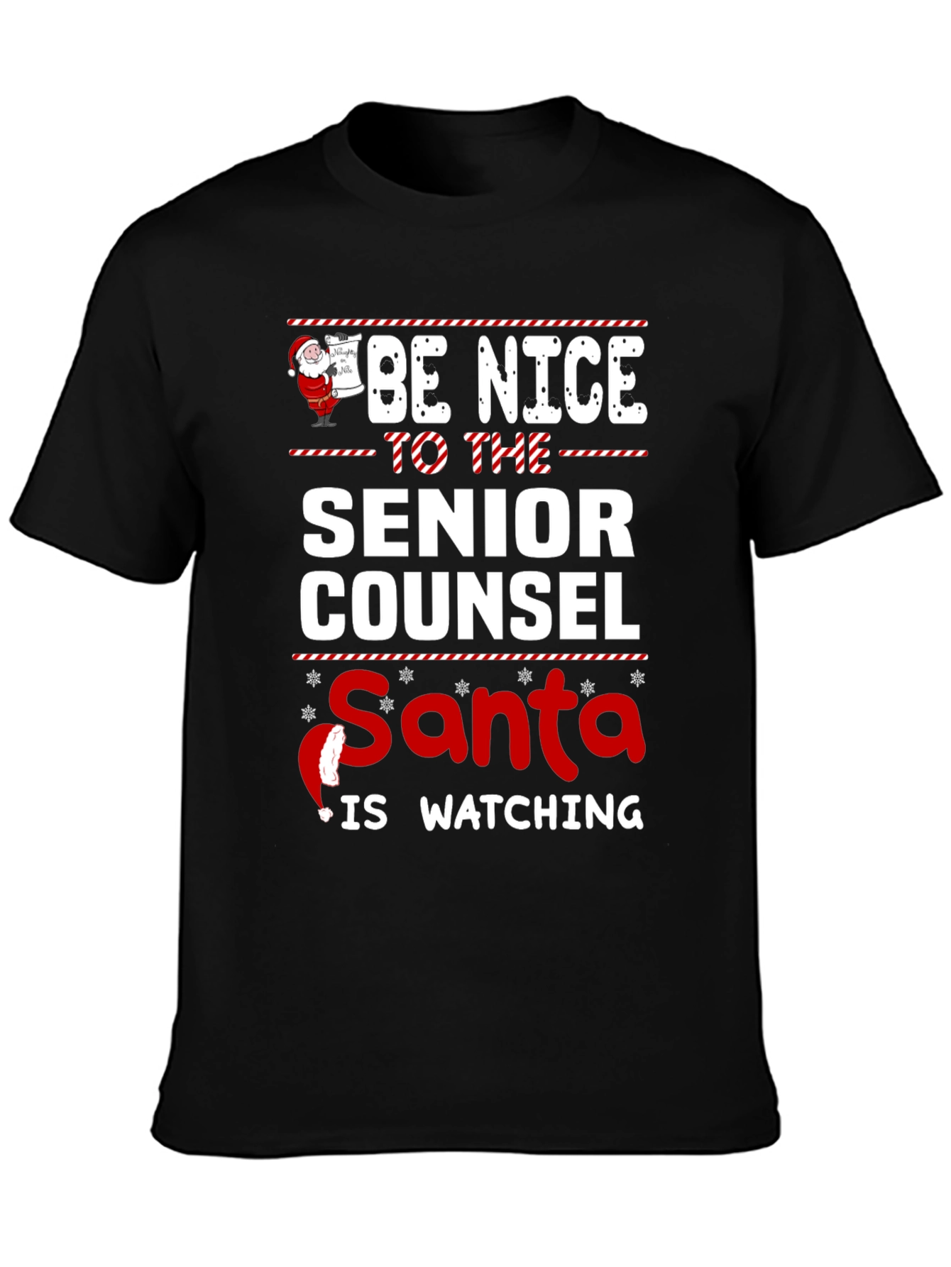 Be Nice to The Senior Counsel Santa T-Shirt