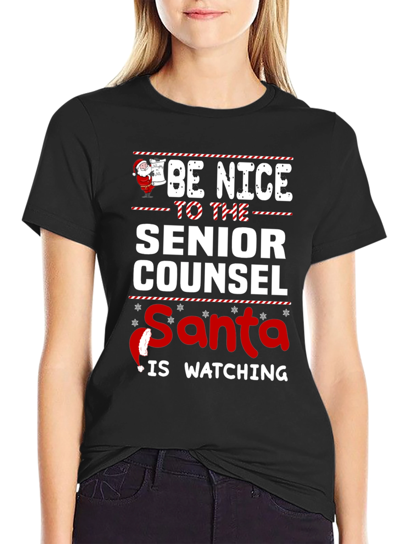 Be Nice to The Senior Counsel Santa T-Shirt