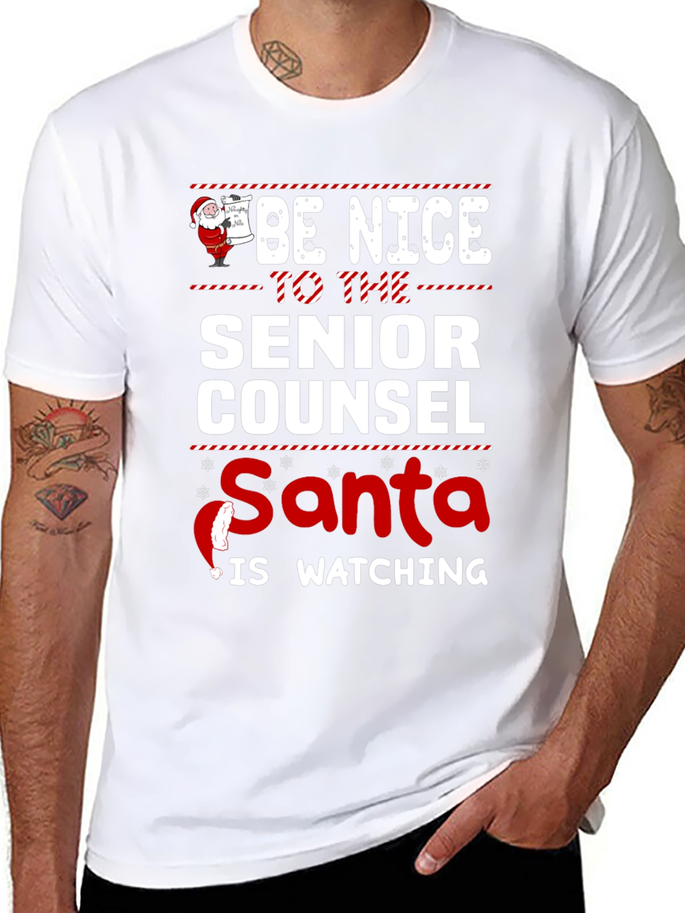 Be Nice to The Senior Counsel Santa T-Shirt