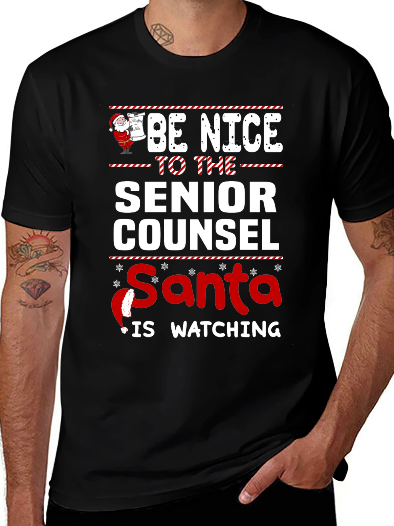 Be Nice to The Senior Counsel Santa T-Shirt