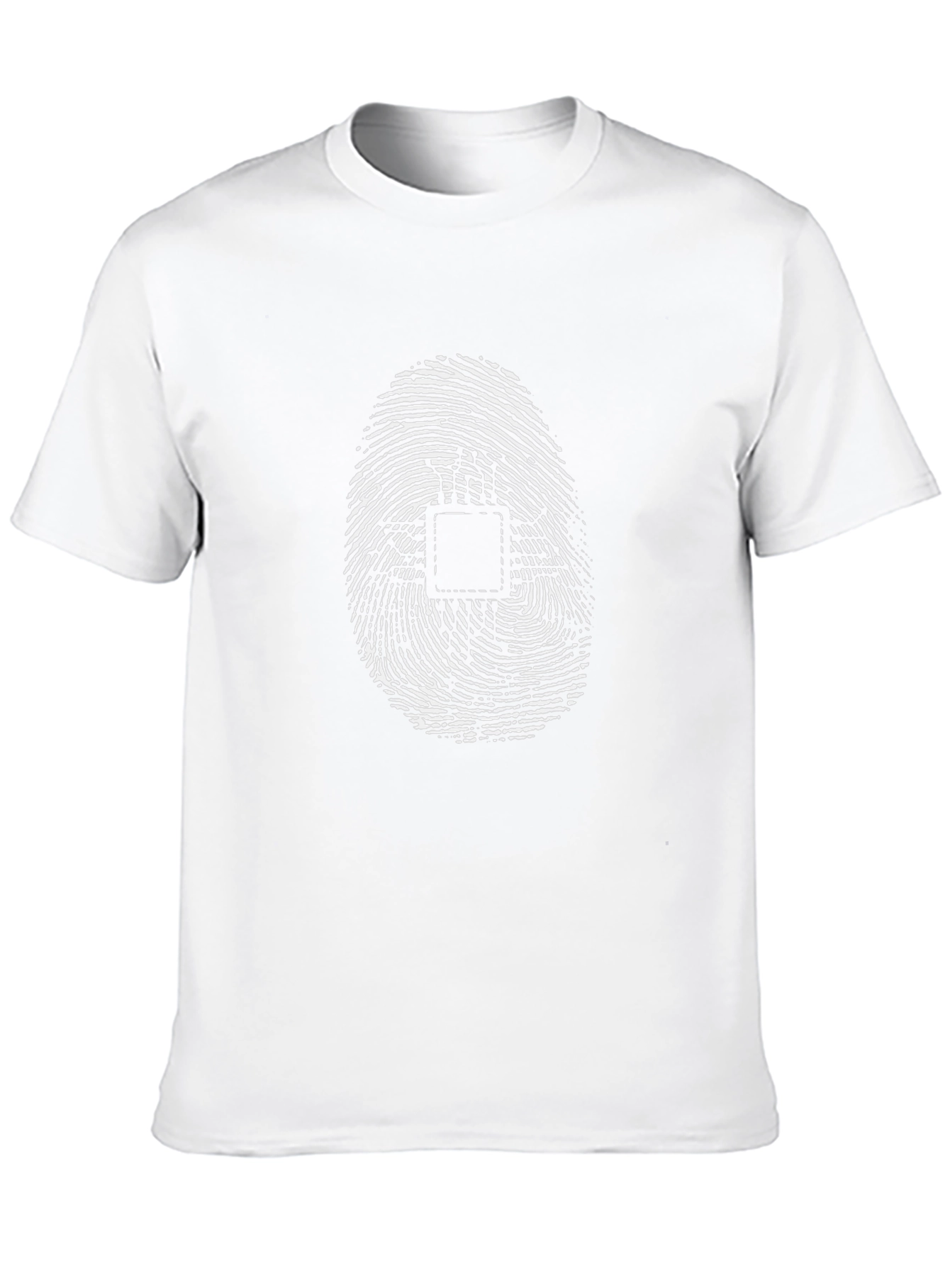 Fingerprint Circuit Black T-Shirt
