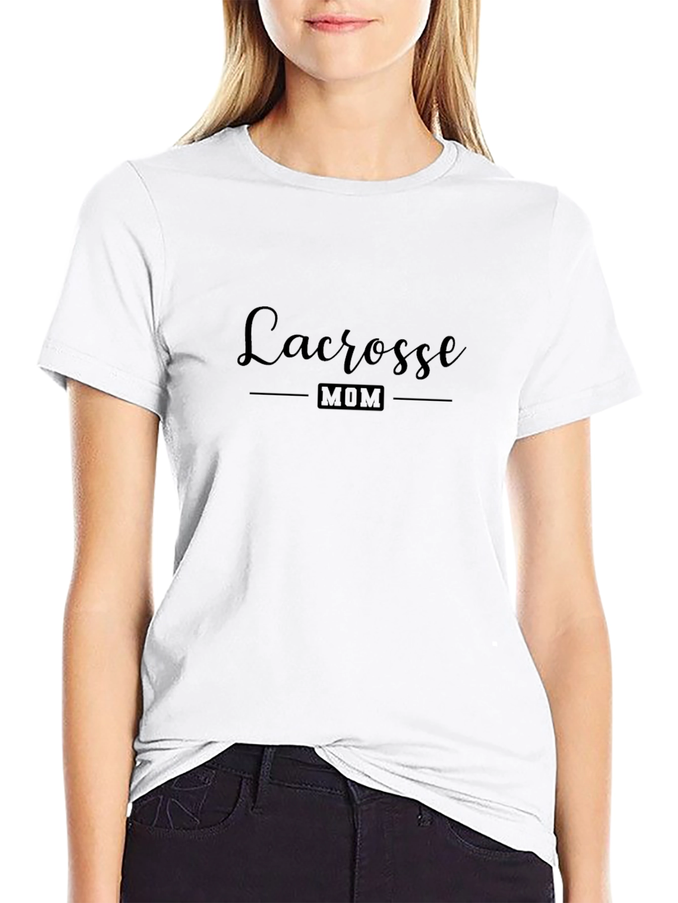 Lacrosse Mom Black T-Shirt
